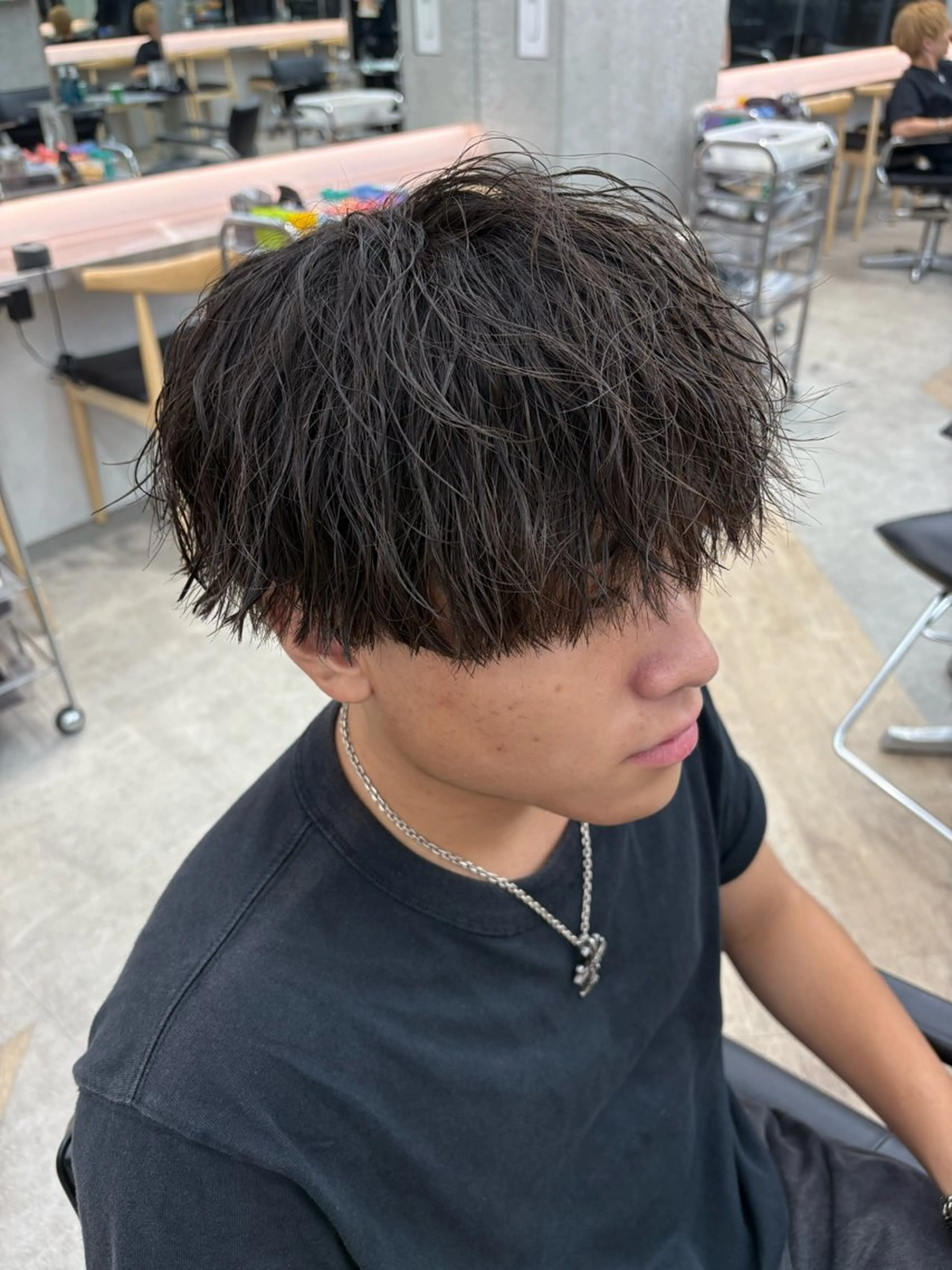 パーマ メンズ パーマ 🌀toa/波巻き✨ /メンズパーマ／栄のヘアスタイル