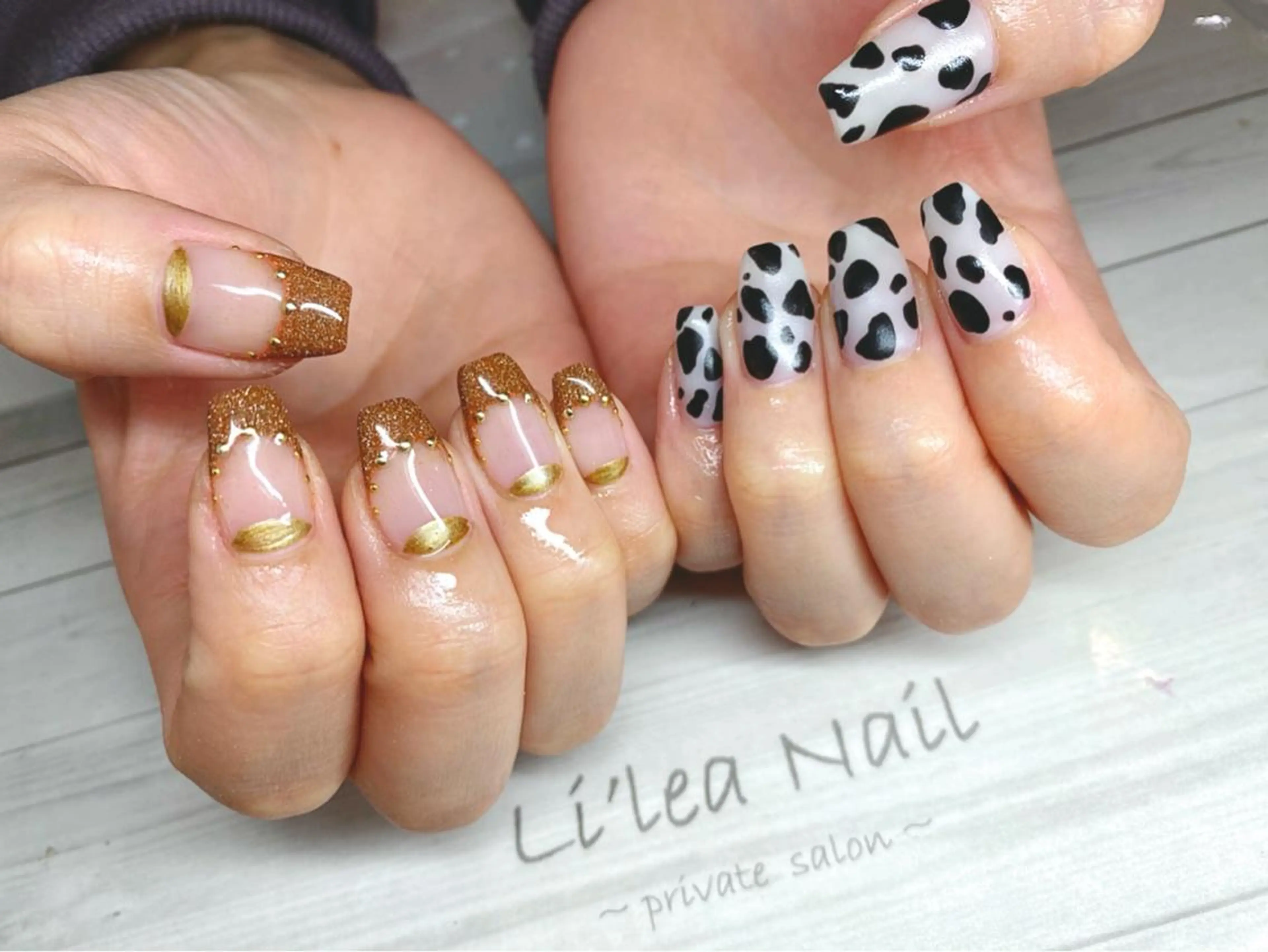 ネイル フラッシュネイル ラメ(グリッター) Li'leaNail AINAのネイルデザイン