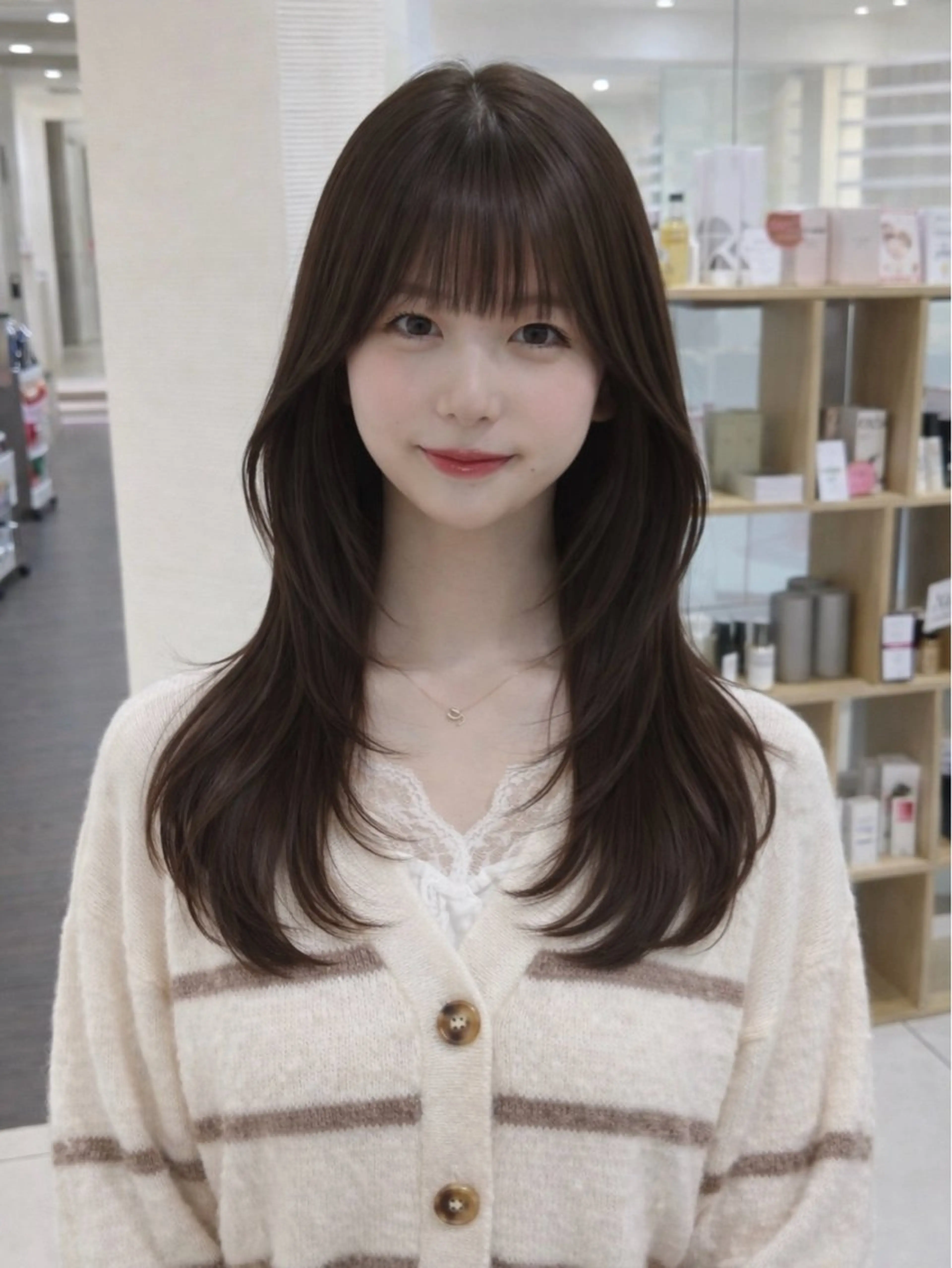 【3月限定🌸ヘアミルク付き】カット＋カラー＋オージュア1stトリートメントの写真