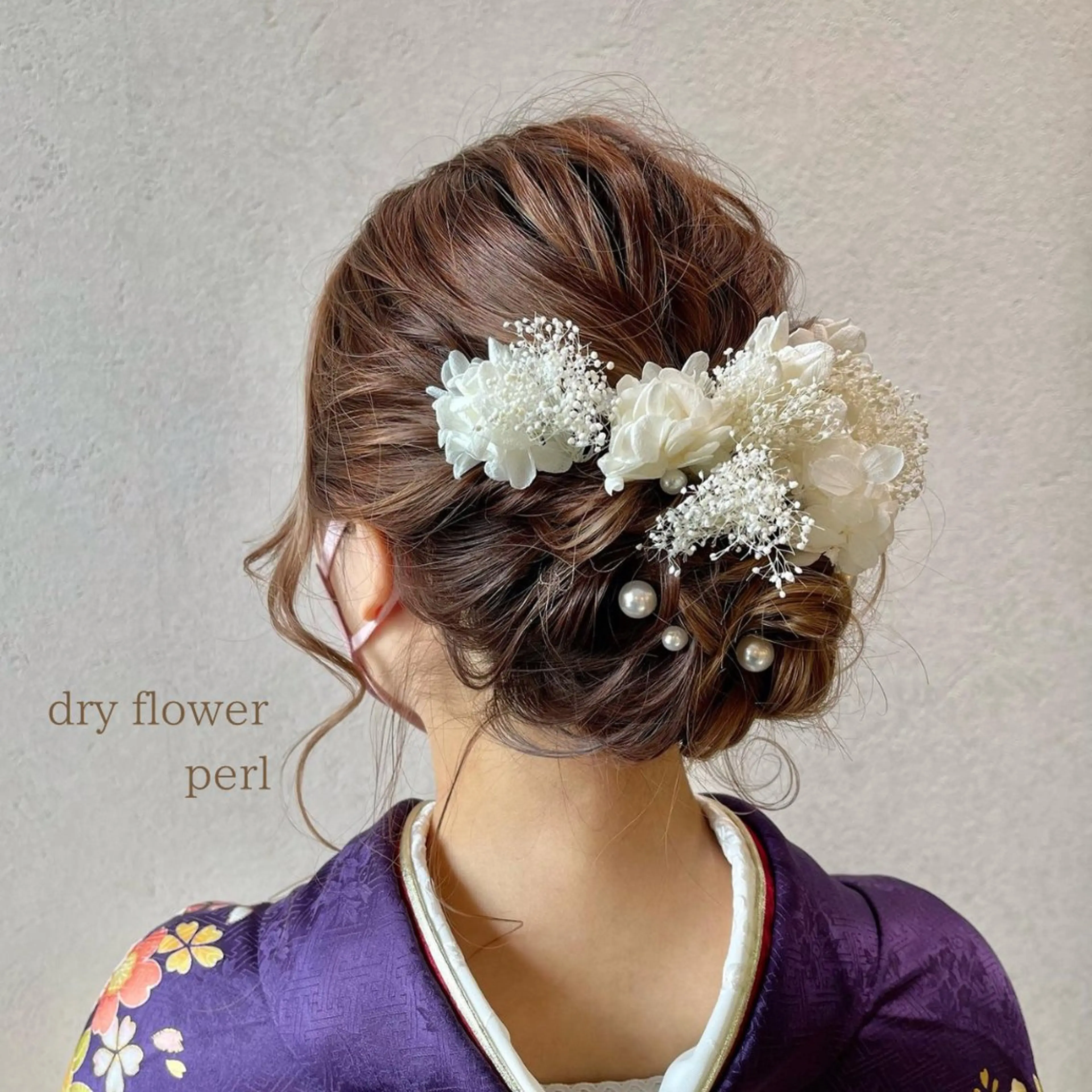 ミディアム ヘアアレンジ 結婚式・ブライダル デート 卒業式のヘアスタイル ヘアセット charm《銀座》 ヘアセット/縮毛矯正のヘアスタイル