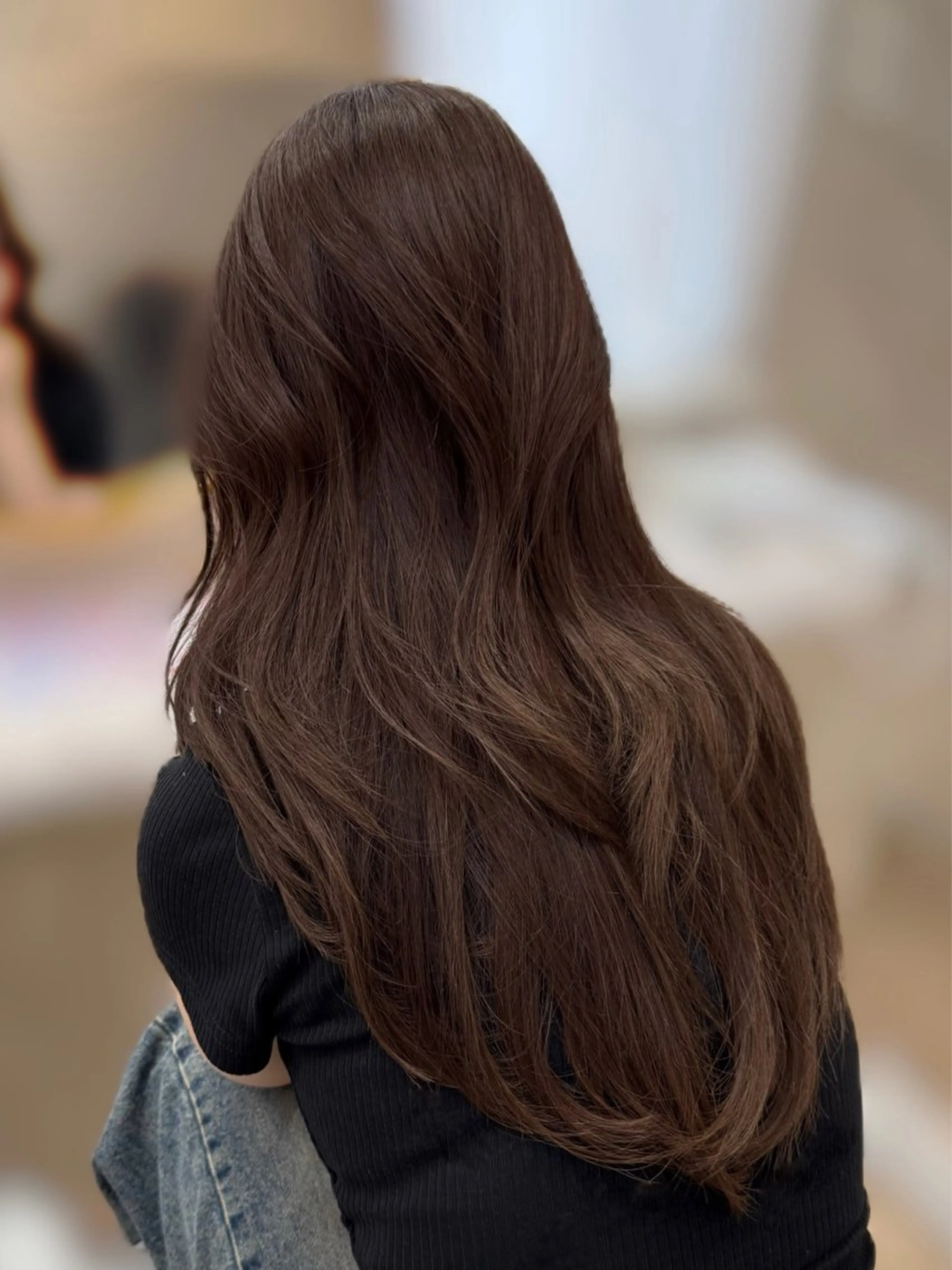 セミロング カット ✨韓国ヘア✨ レイヤー✂️鎌倉楓麻のヘアスタイル