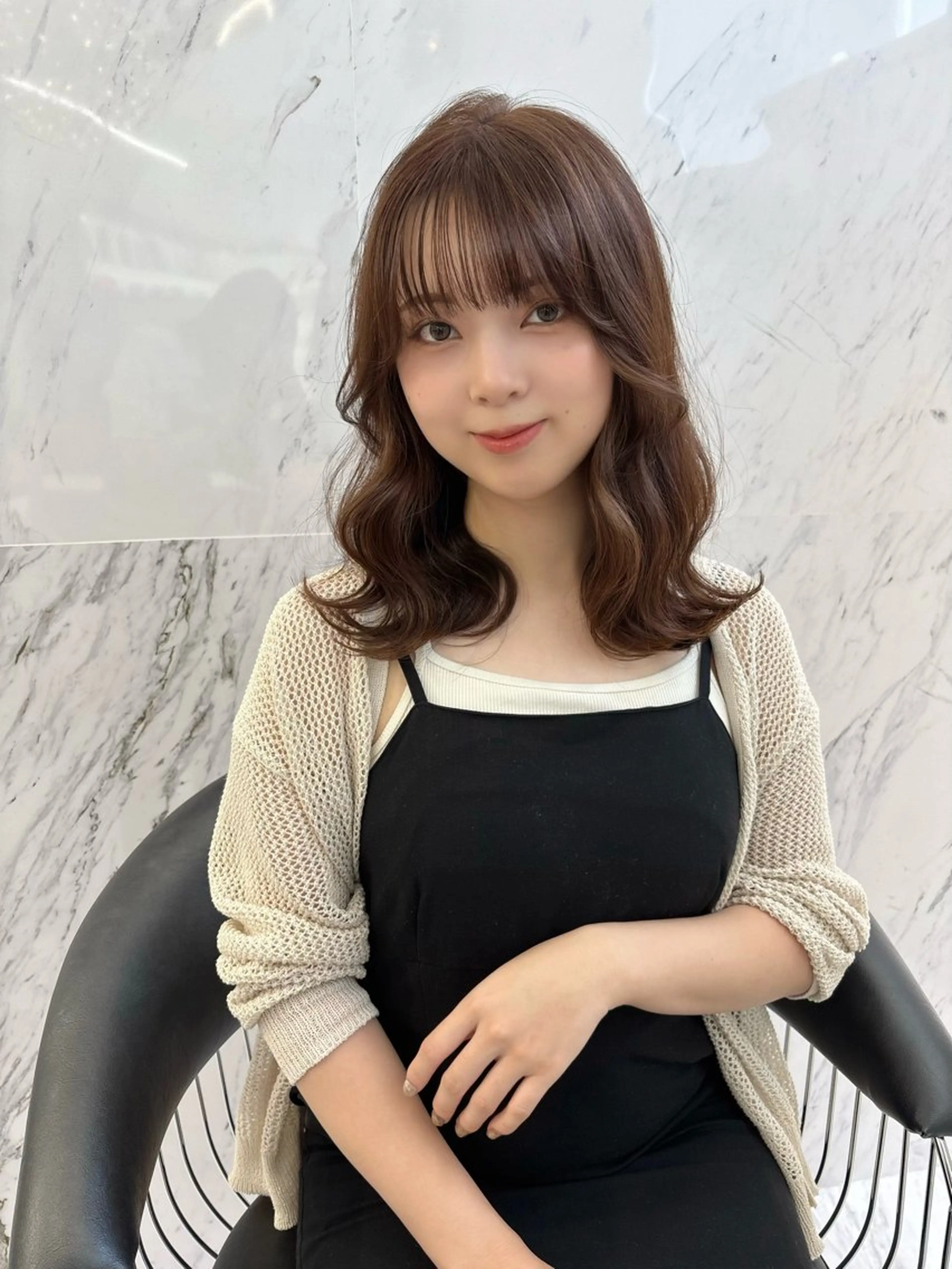 ロング カラー カット ヘアカラー ParveMix 🪽鳥取彩花のヘアスタイル