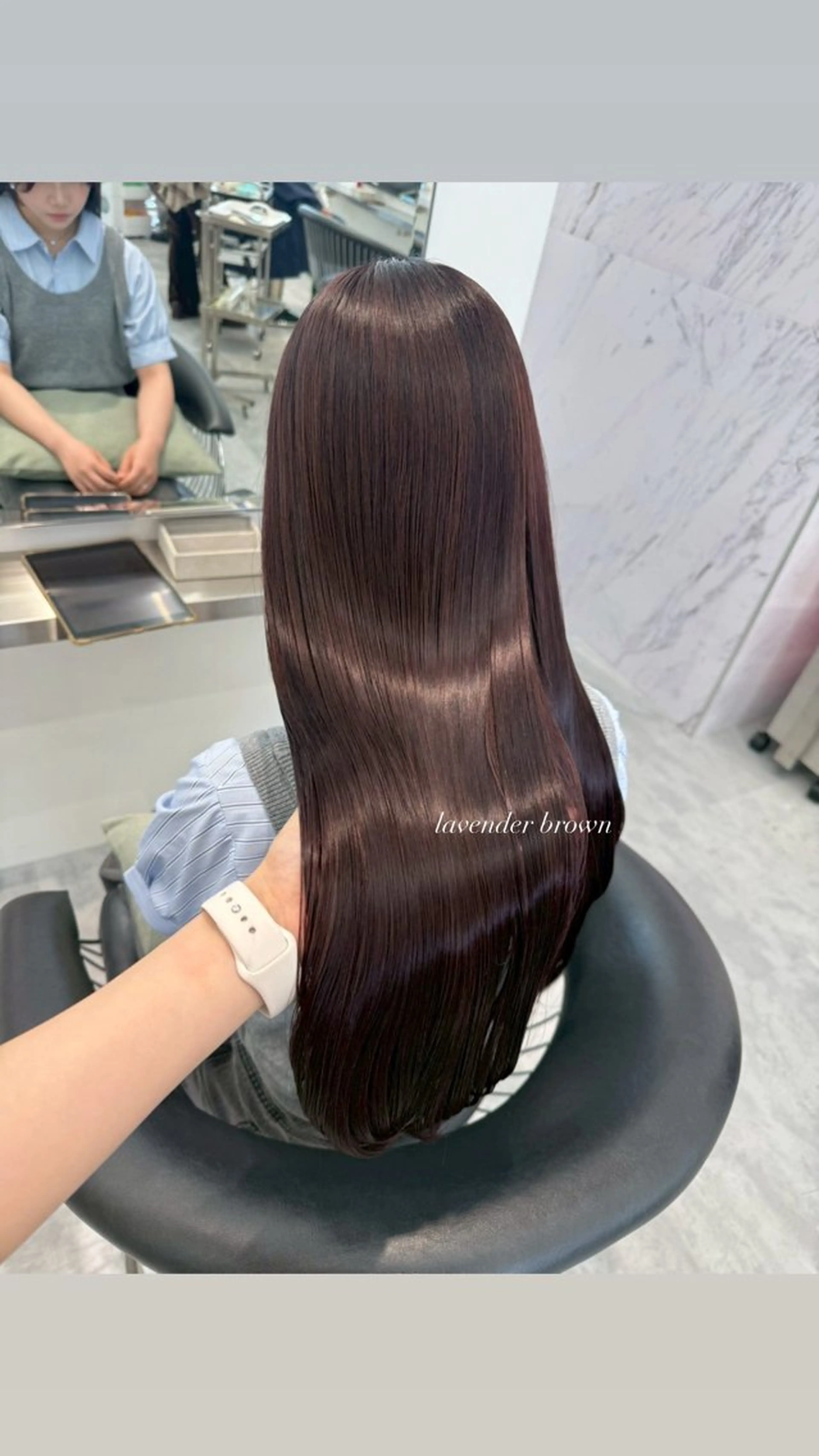 ロング ParveMix 宮﨑 梨里のヘアスタイル