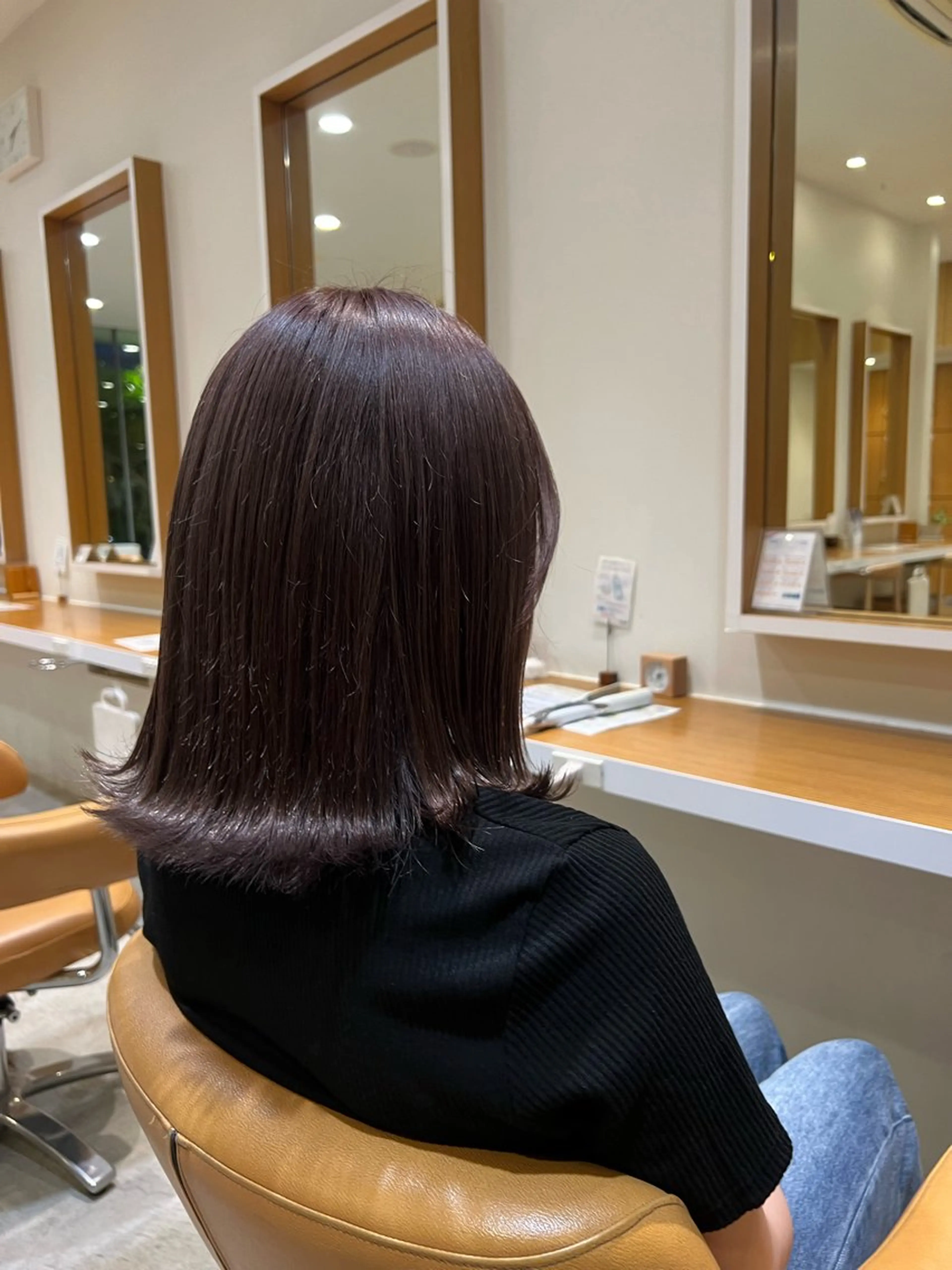 ロング カラー ブリーチ パープルカラー トリートメント hairdo千葉店 カワサキ　マナのヘアスタイル