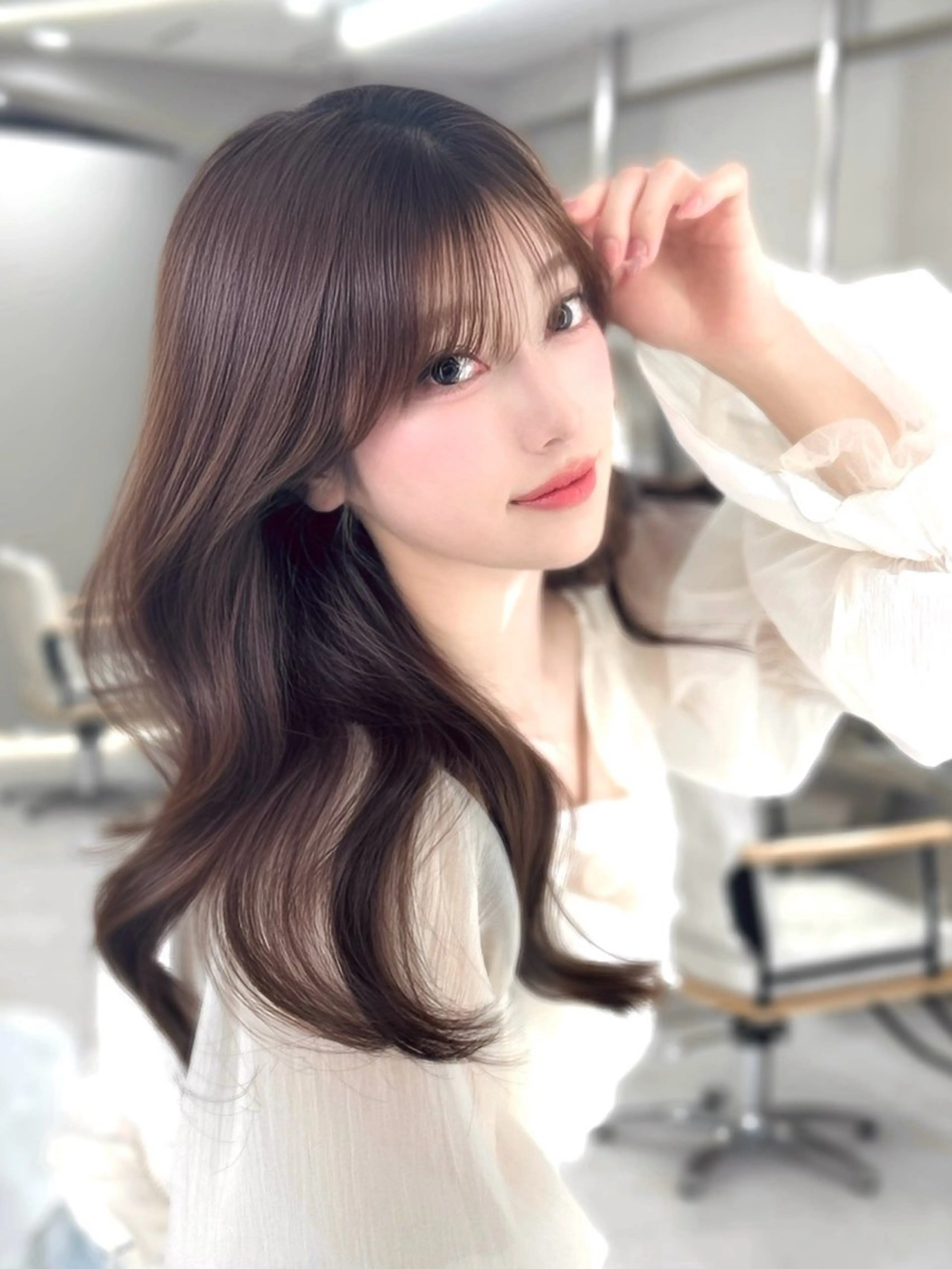 セミロング レイヤーカット i.+sapporo所属・🩶盛れるレイヤー カット/札幌🩶のヘアスタイル