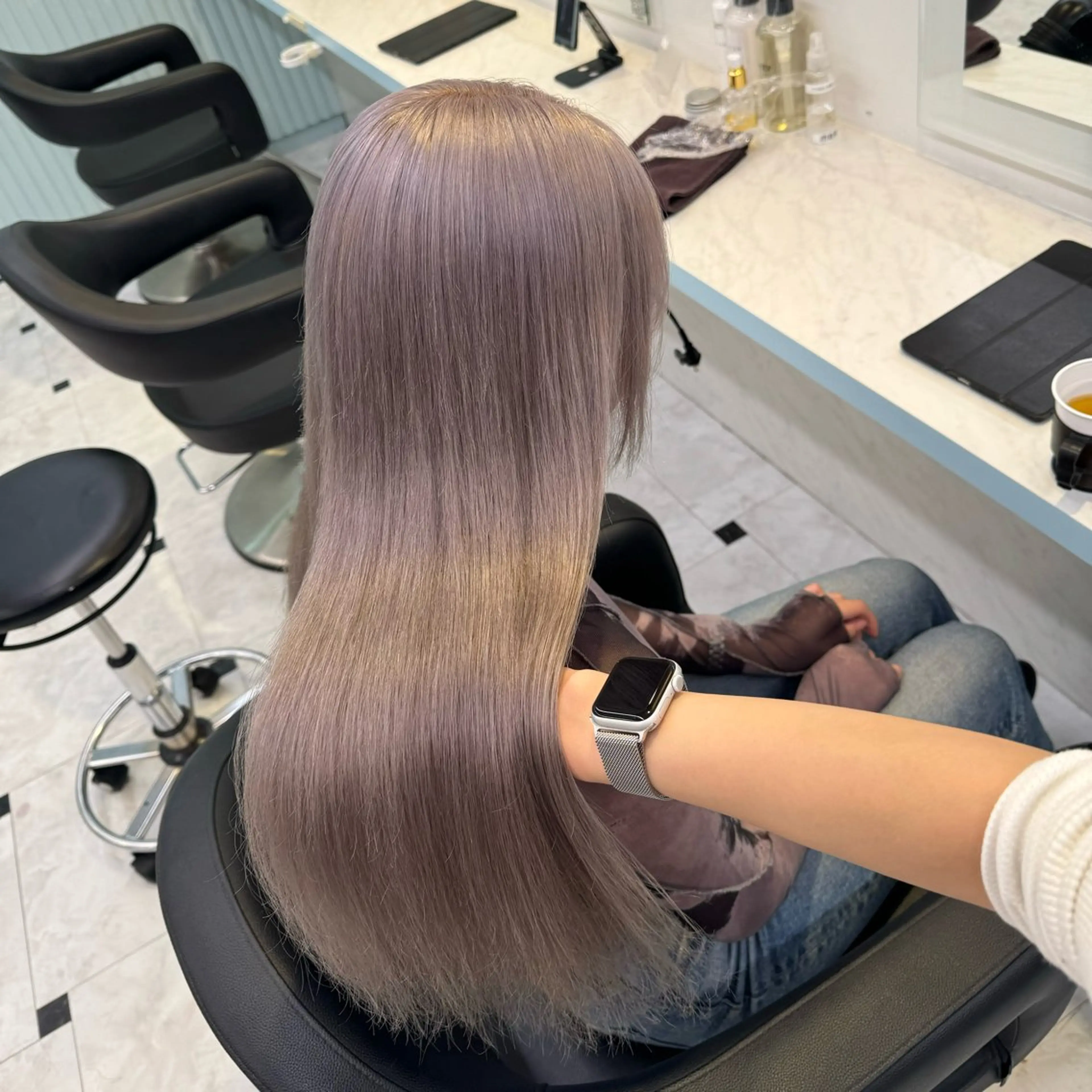 ロング カラー ヘアカラー トリートメント ヘッドスパ ヘアセット 暖色🩷透明感カラー ♡Maika♡のヘアスタイル