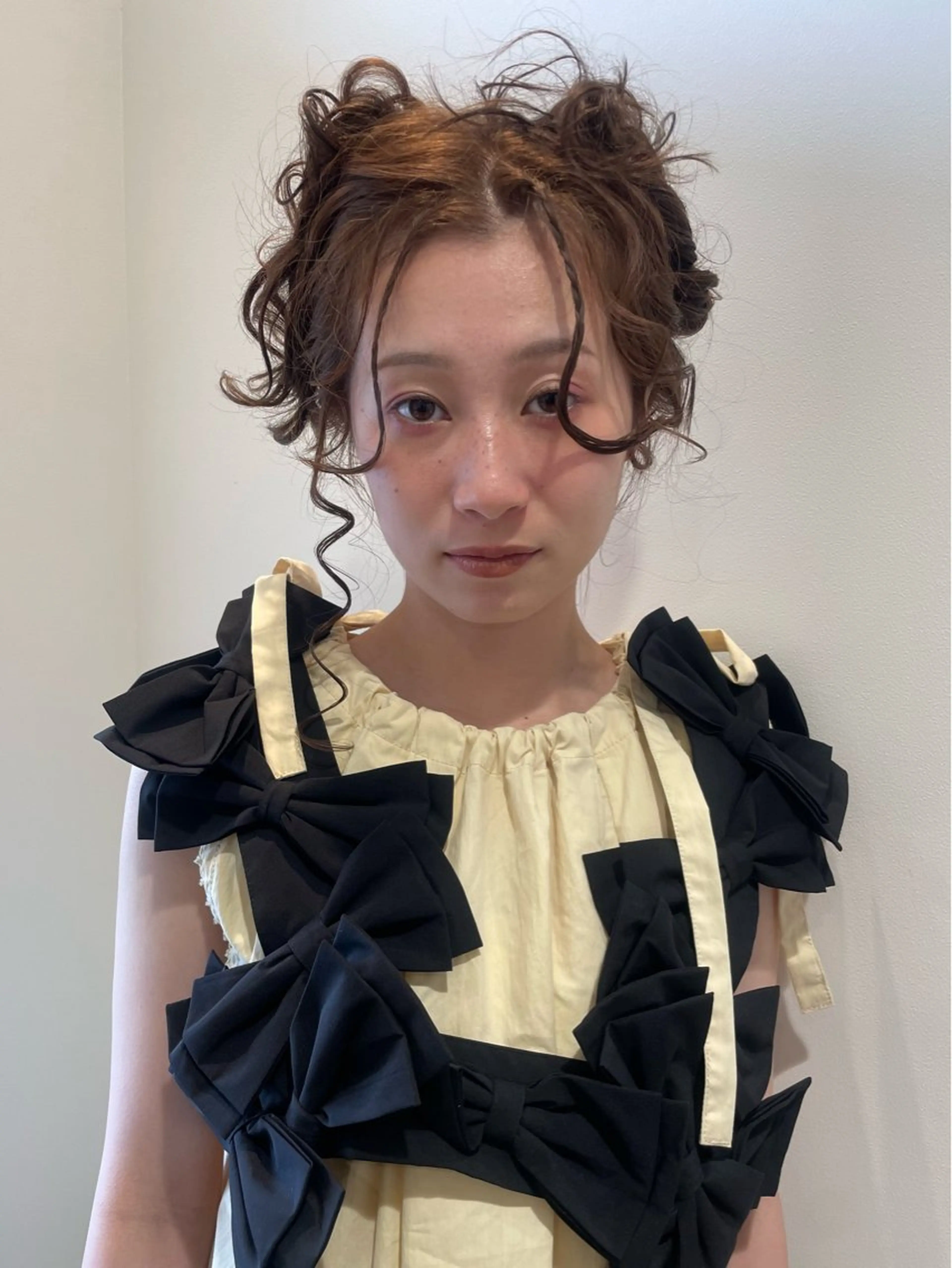 ロング カラー ヘアアレンジ カット ヘアカラー GUESTs所属・優音 /YUi/パーマのヘアスタイル