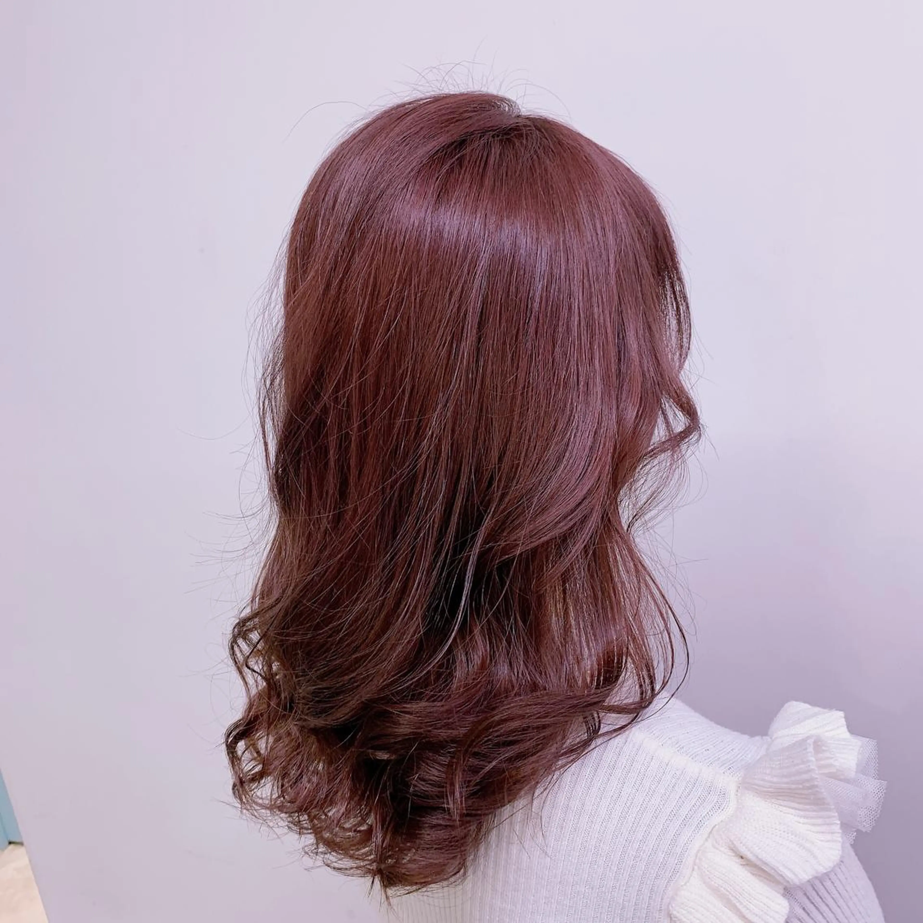 セミロング ヘアカラー トリートメント ヘッドスパ ヘアセット 公式🎠LAND 池袋店🎠のヘアスタイル