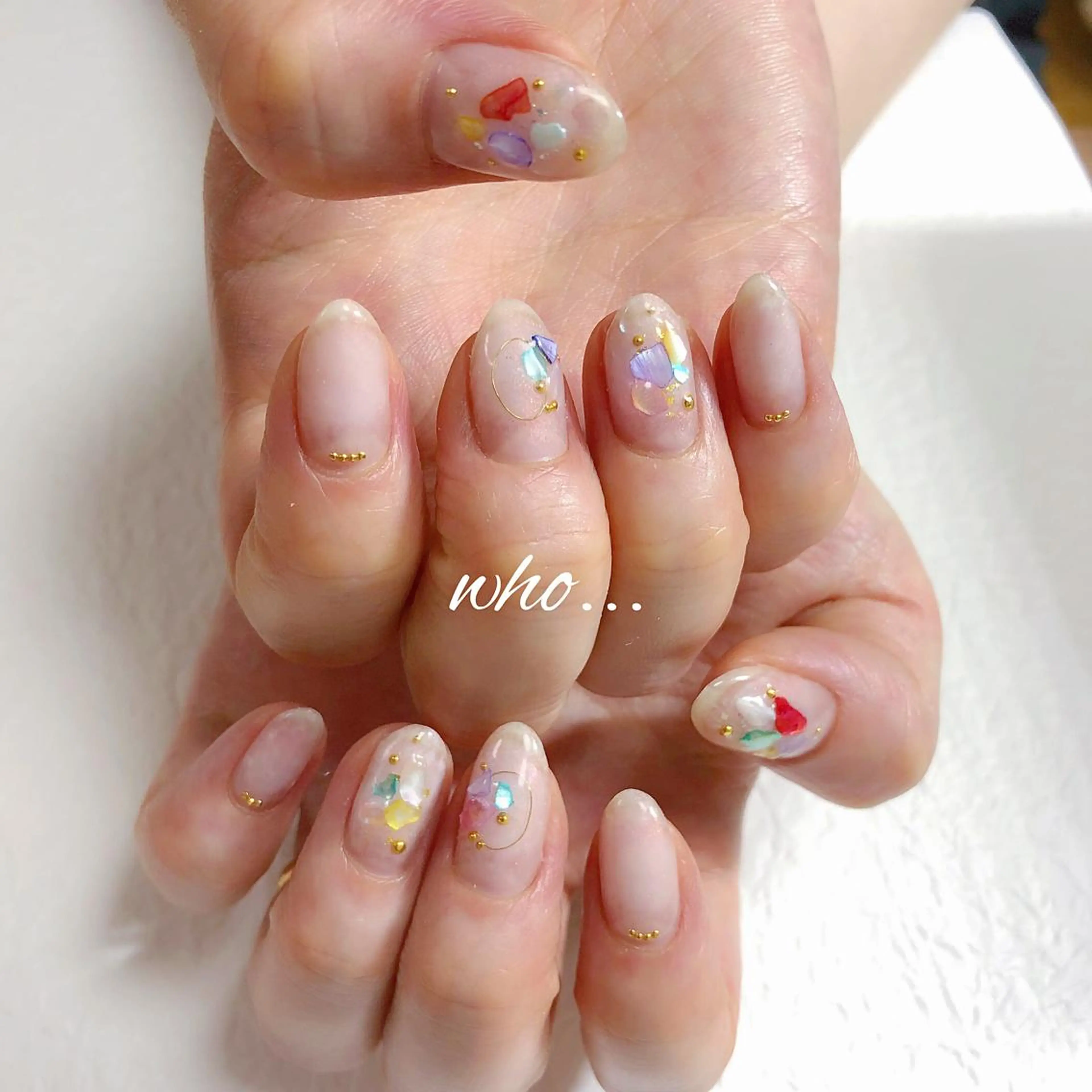 ネイル ストーンネイル NailSalon who...所属・n. fumikoのネイルデザイン