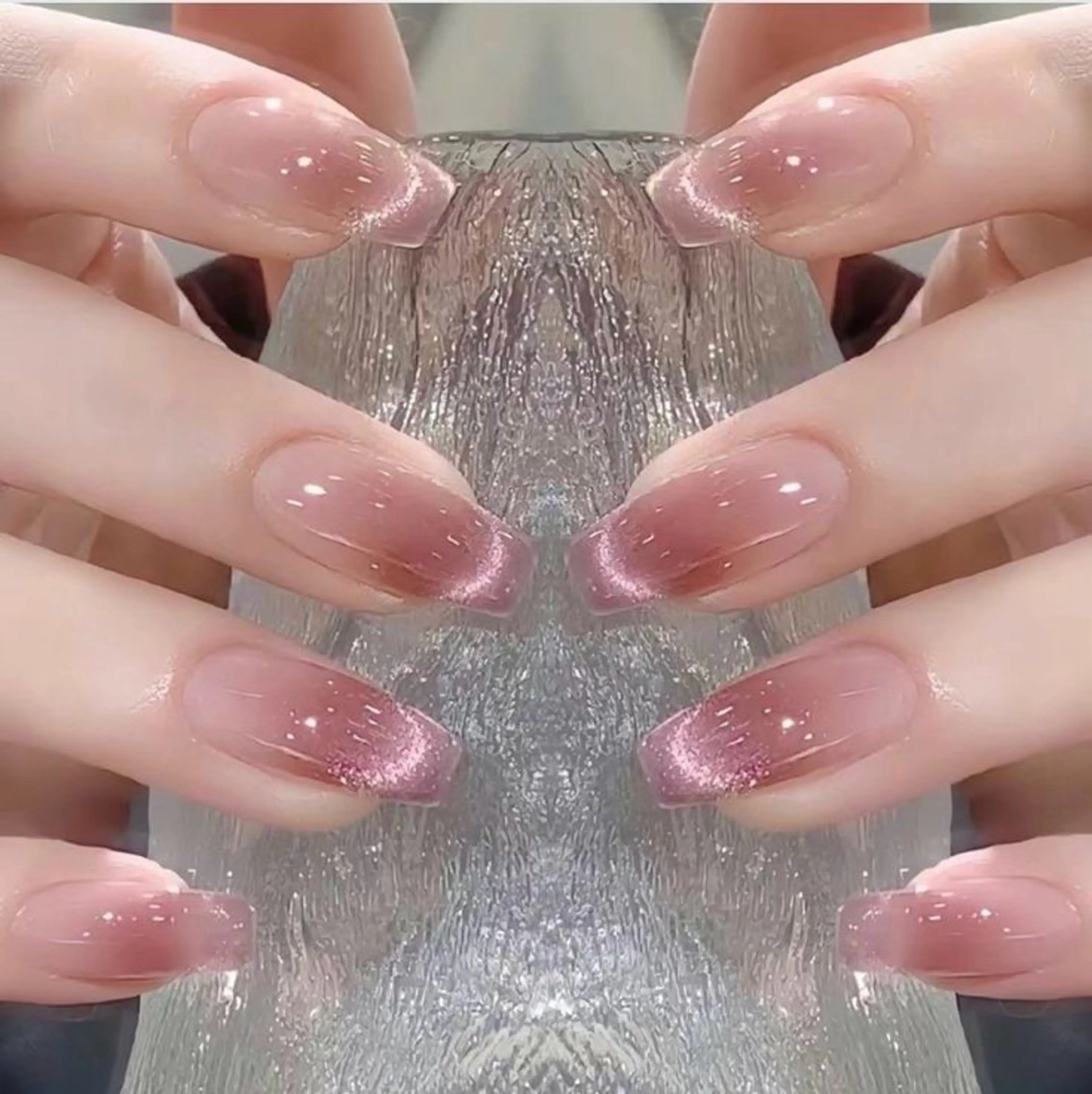 ネイル チークネイル マグネットネイル ハンドネイル ハンドケア Nail&Eye sanaのネイルデザイン