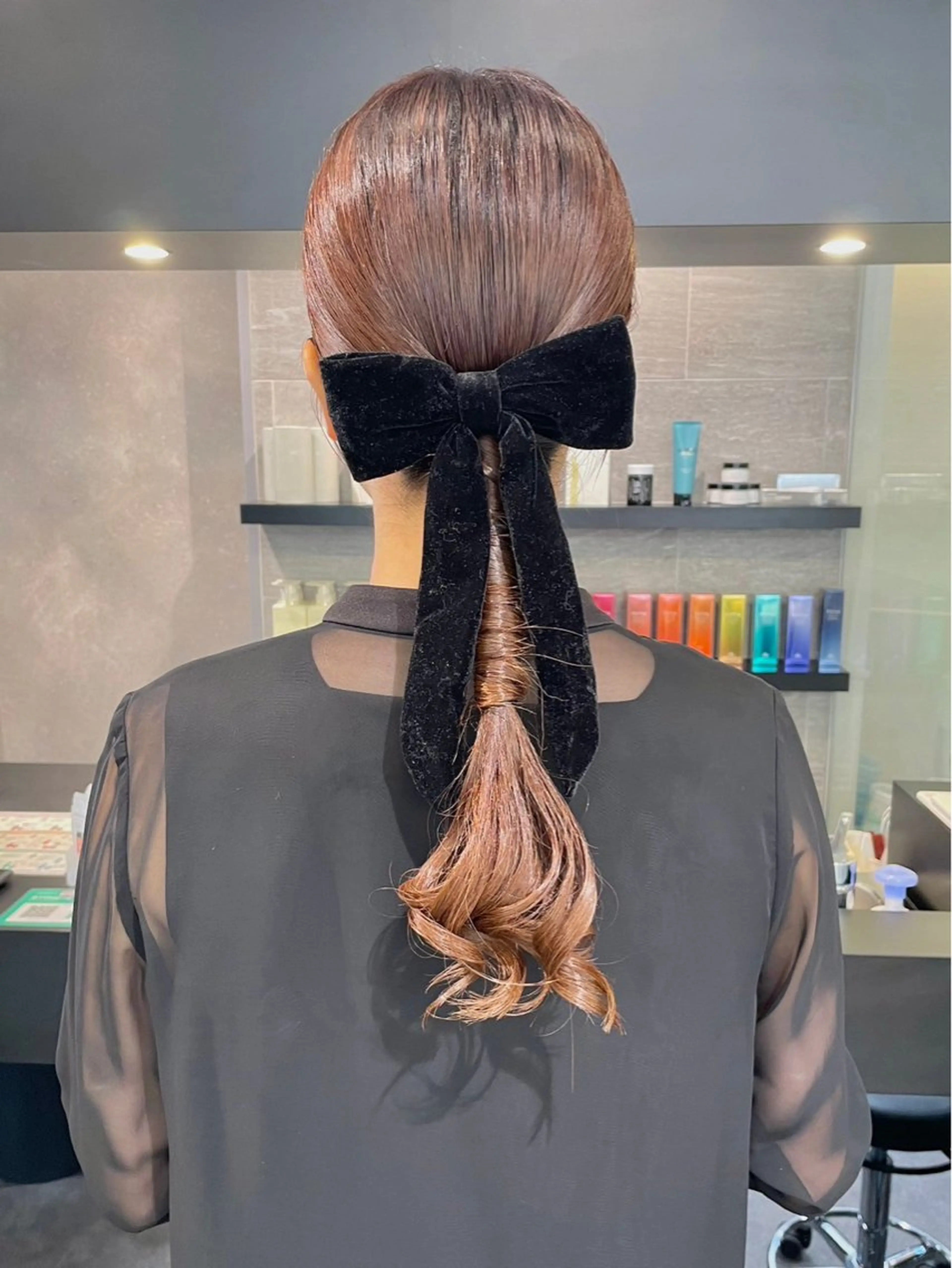 ロング ヘアアレンジ ダブルカラー🫐 /まゆ🎀のヘアスタイル