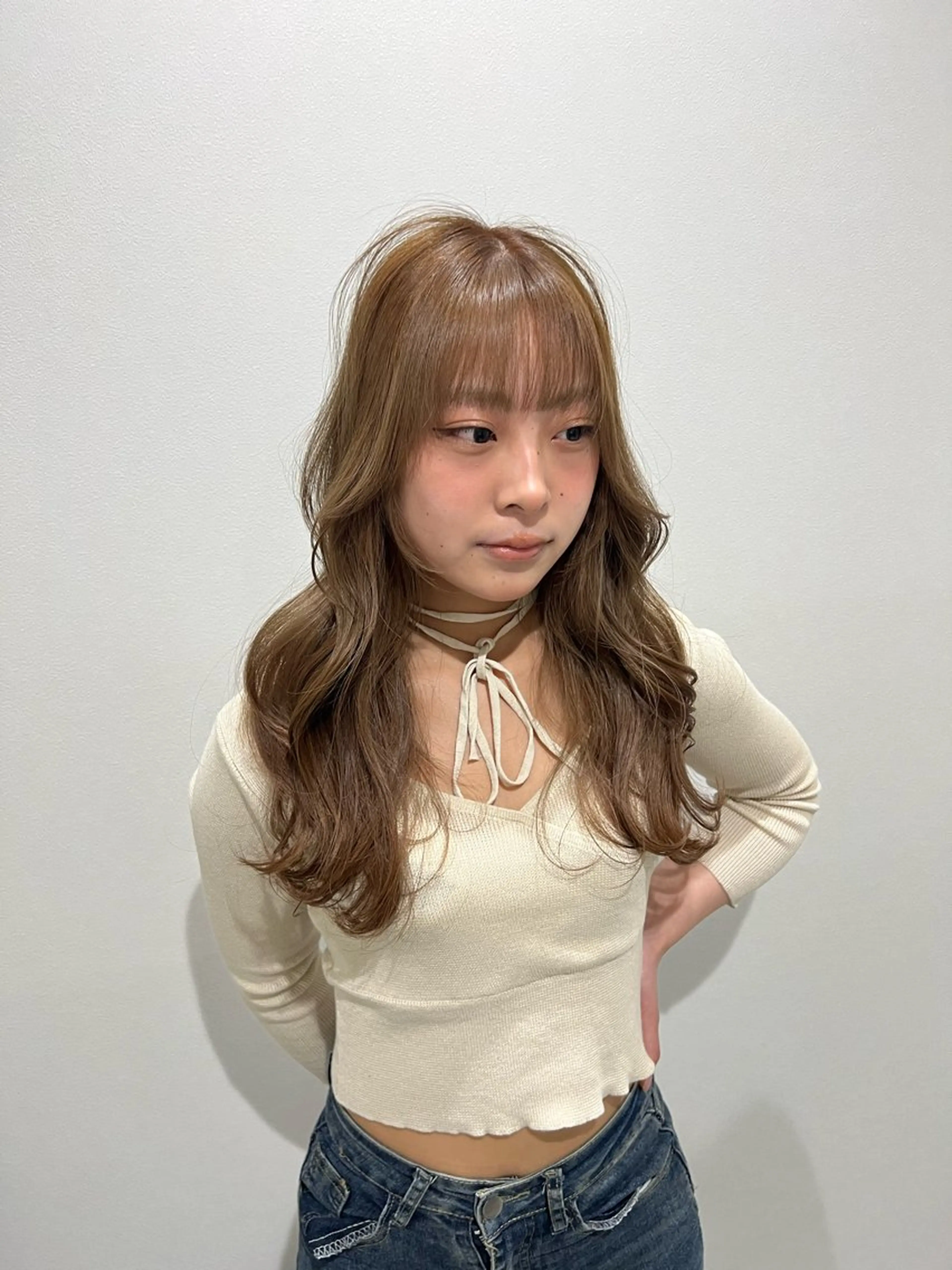 ロング 橋本 奈桜のヘアスタイル