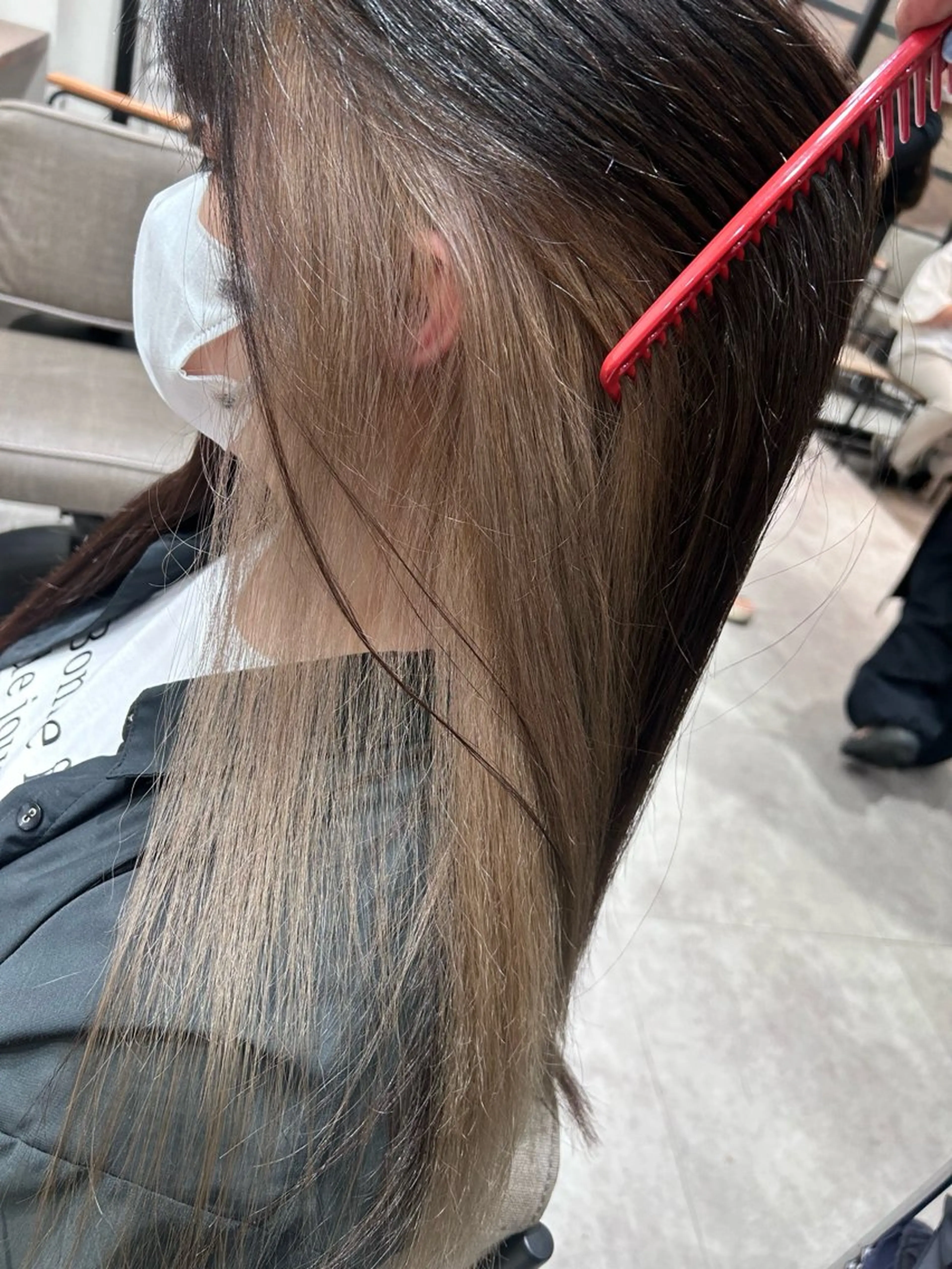 ロング カラー カット ヘアカラー レイヤー/韓国/ ハッシュ/高田翼のヘアスタイル