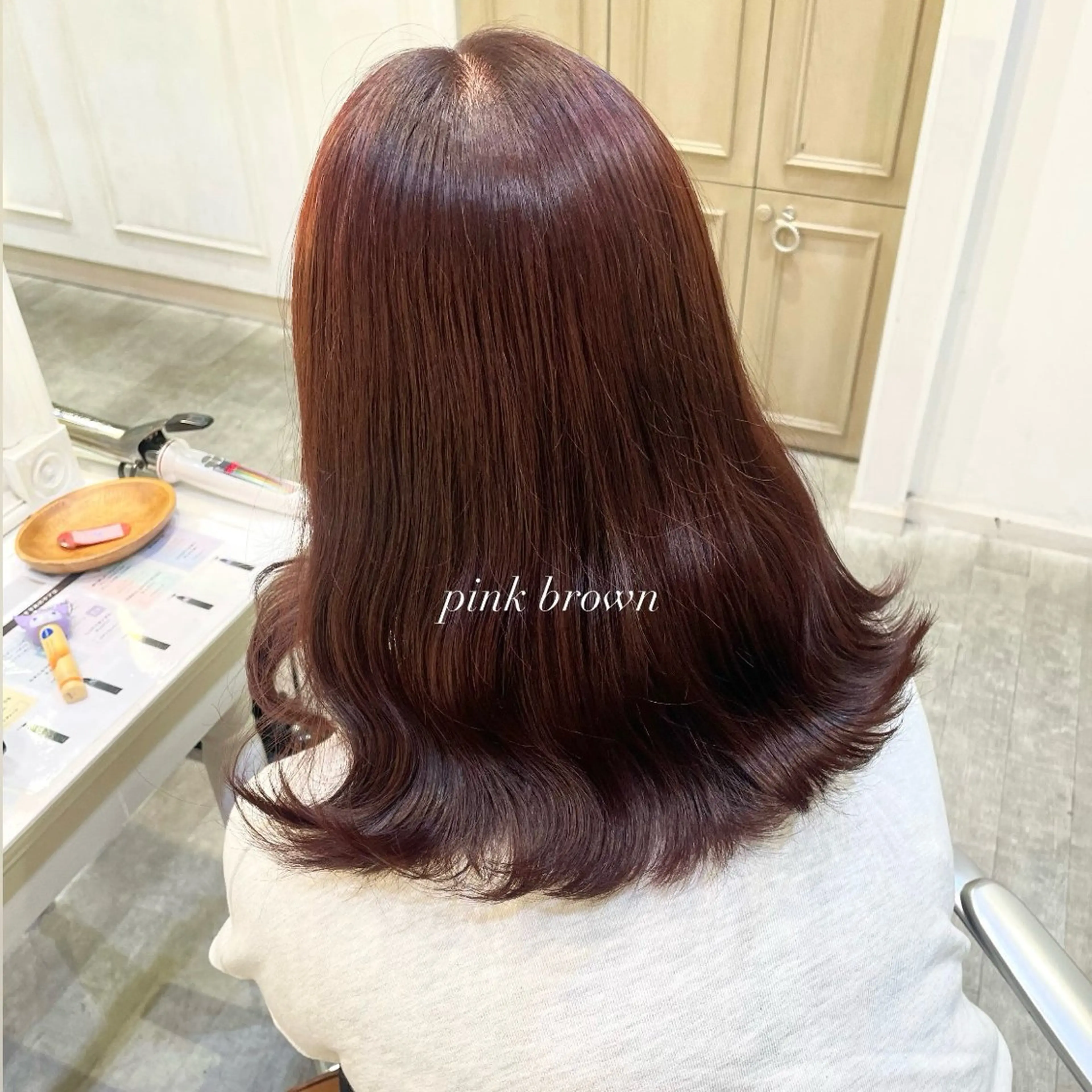 ミディアム カラー ハイトーンカラー/ 長さだし🐇きょうかのヘアスタイル