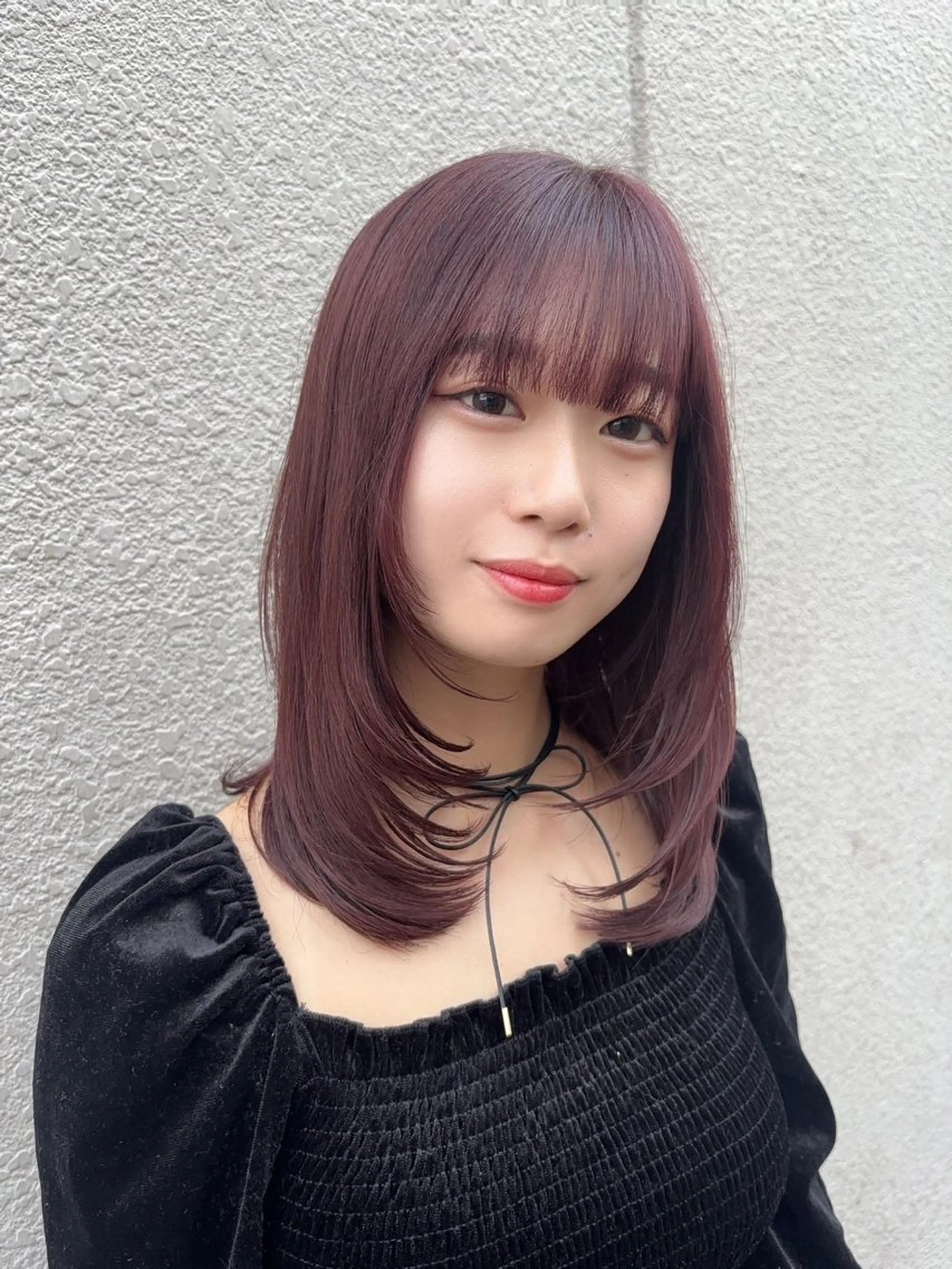 セミロング 💎曲がる縮毛矯正 💎透明感カラー/のヘアスタイル