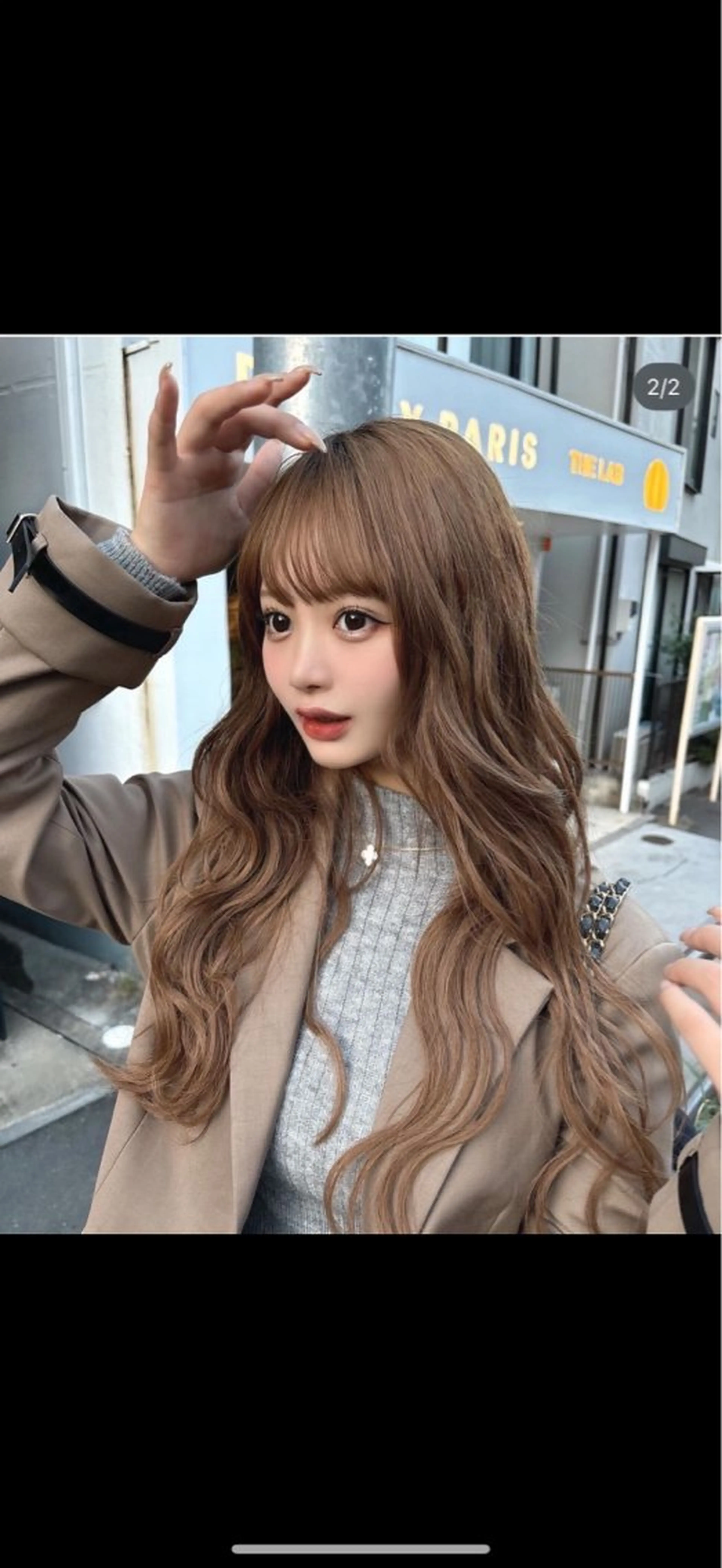 ロング カラー 山崎/ボブ縮毛矯正 レイヤー髪質改善のヘアスタイル