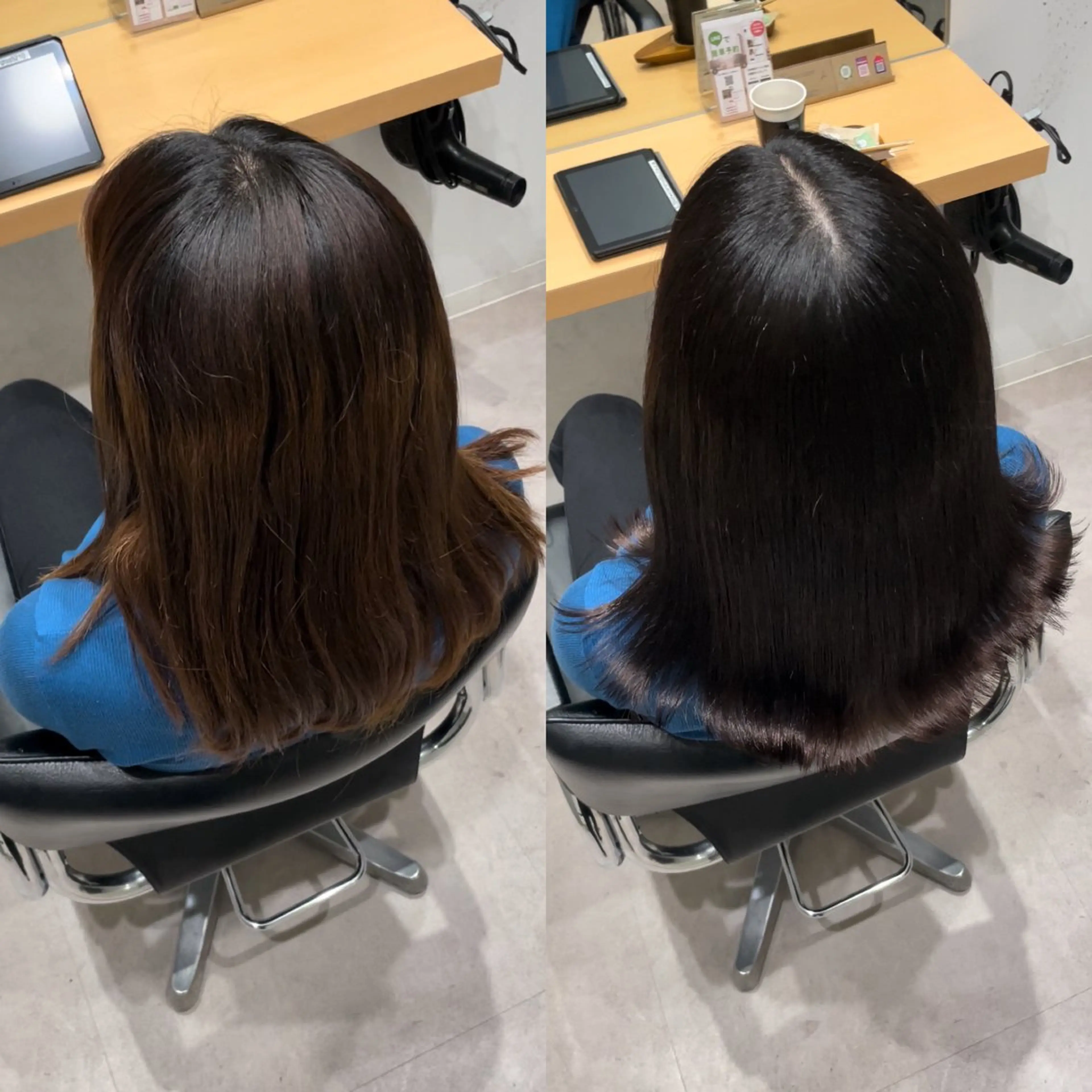 セミロング カラー トリートメント 髪質改善ヘアケア 艶髪特化/上田のヘアスタイル