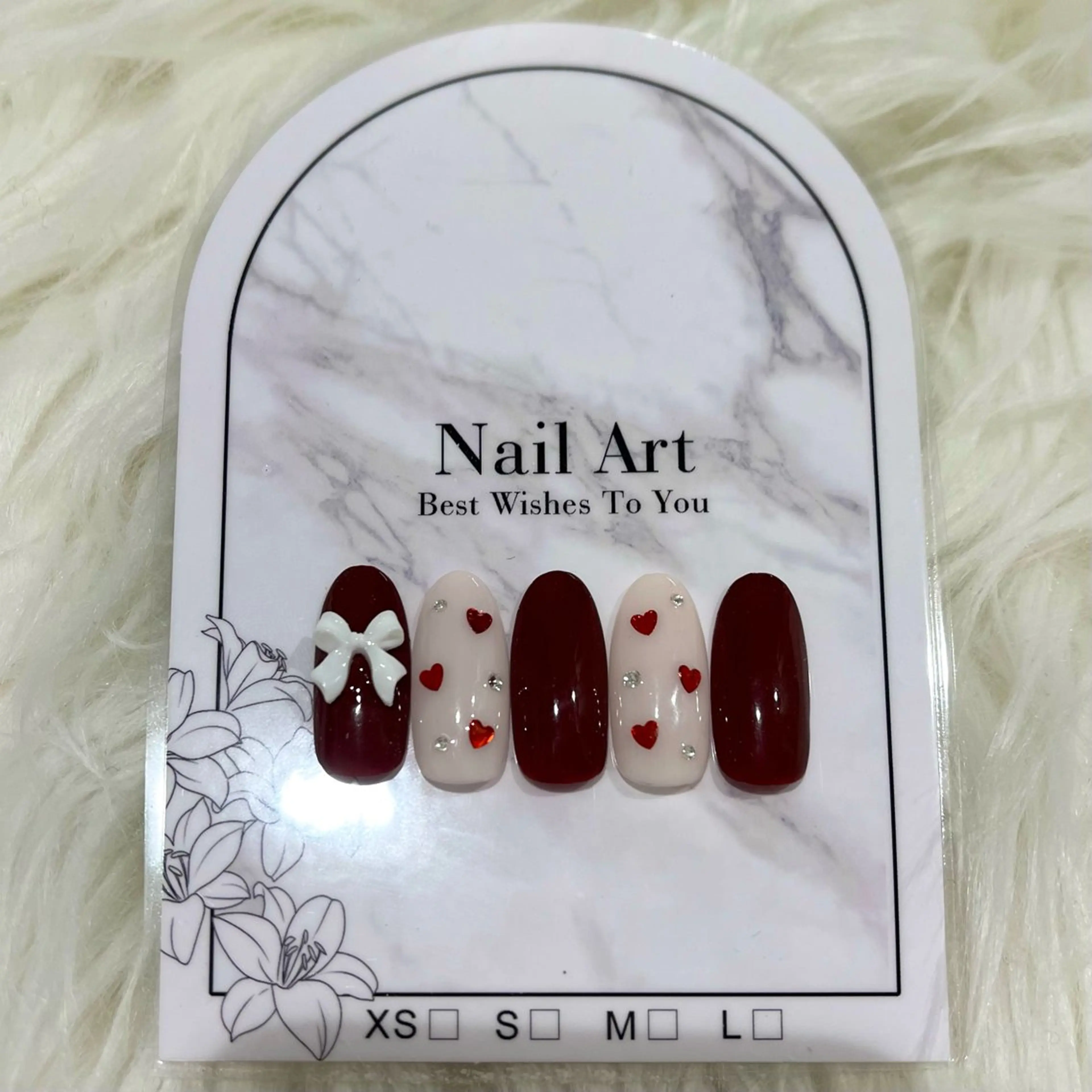 ネイル ボルドー ロングネイル 赤色 冬ネイル クリスマス ハンドネイル eight nail 春菜のネイルデザイン