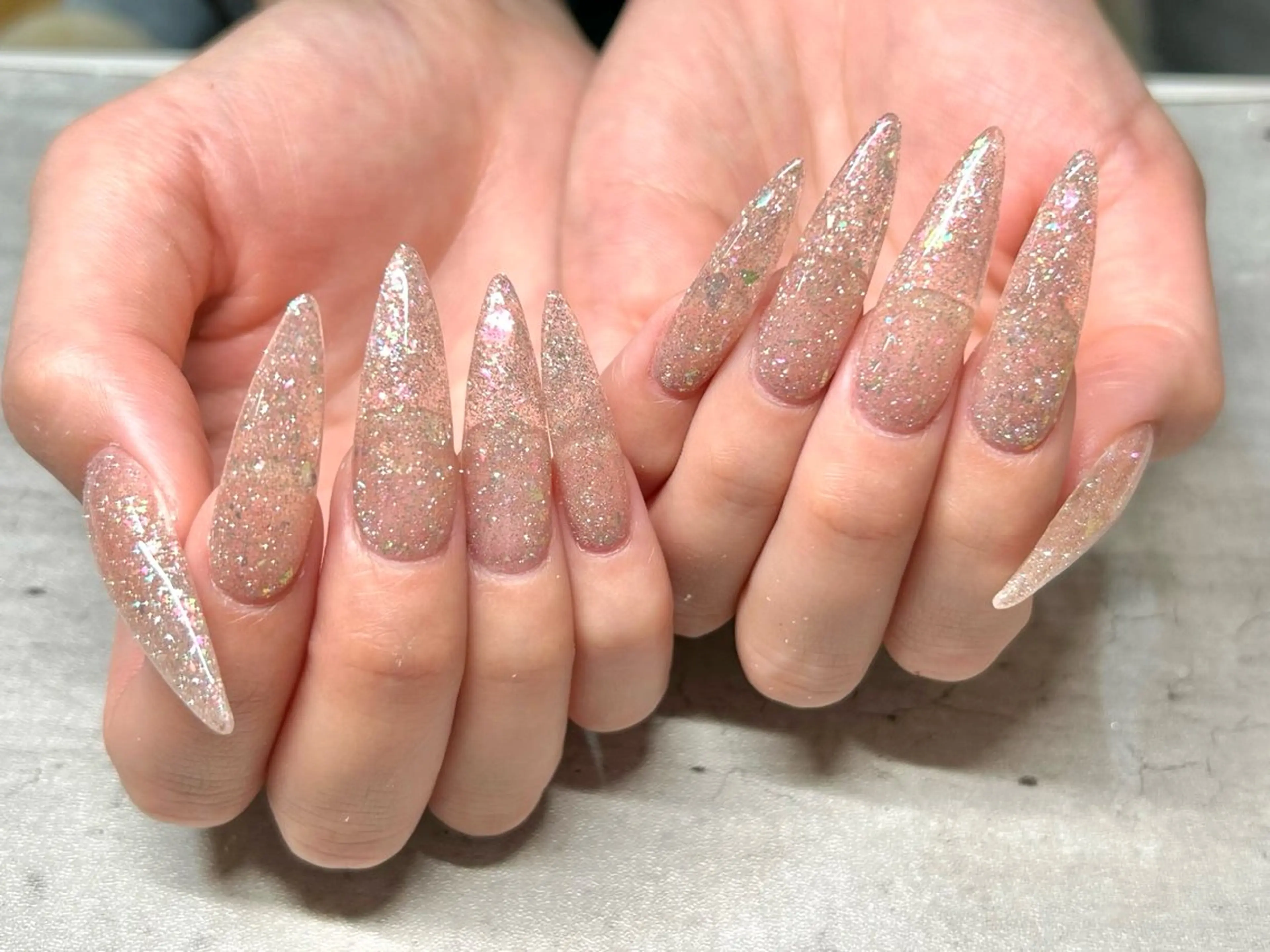 💛✨大人気LA発ミニモ限定!!アプレ長さだし10本ワンカラー オフなしの写真