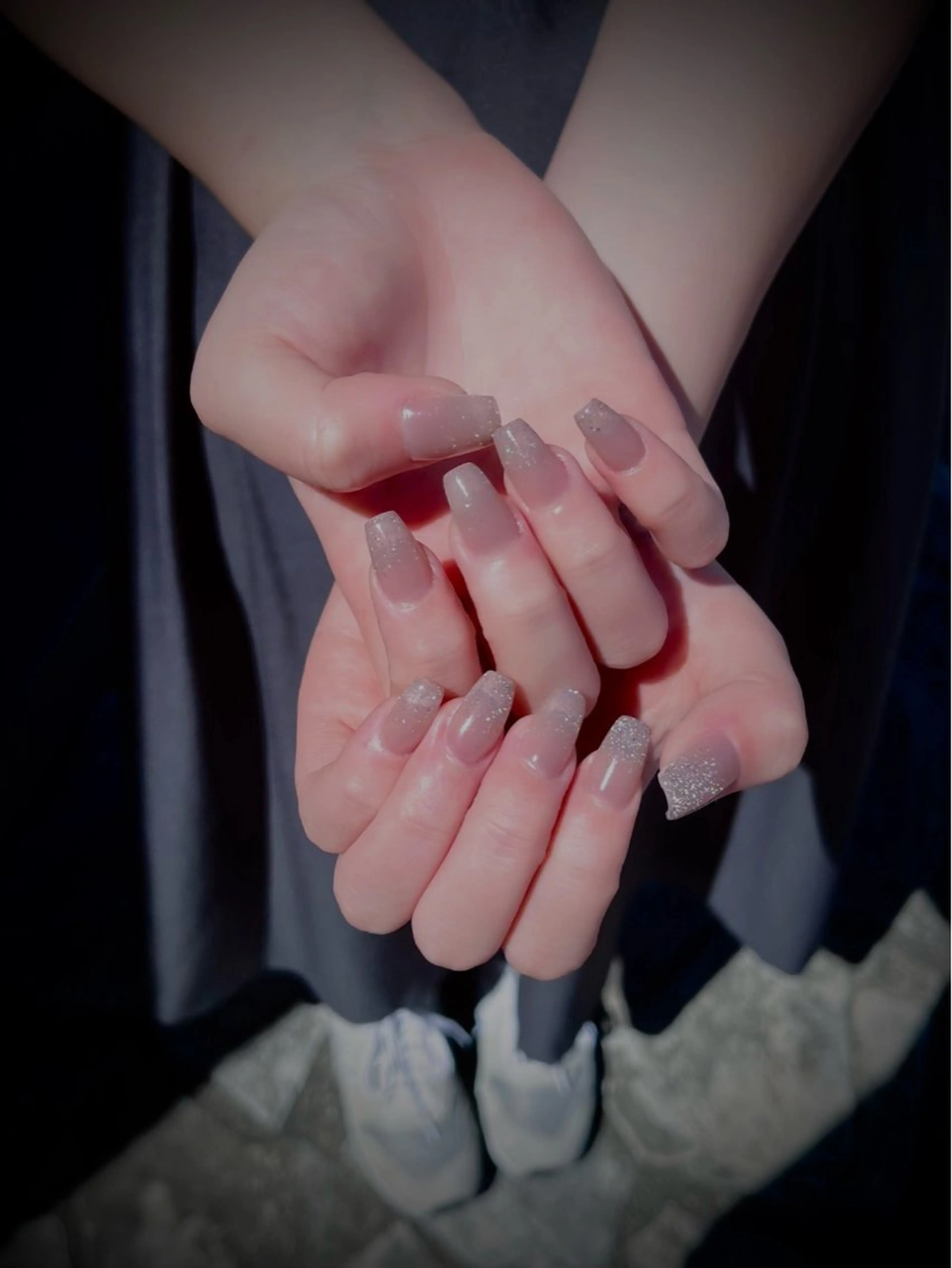 ネイル キラキラネイル マグネットネイル ワンカラーネイル スカルプネイル ワンホンネイル nine.🦋 YUKOのネイルデザイン