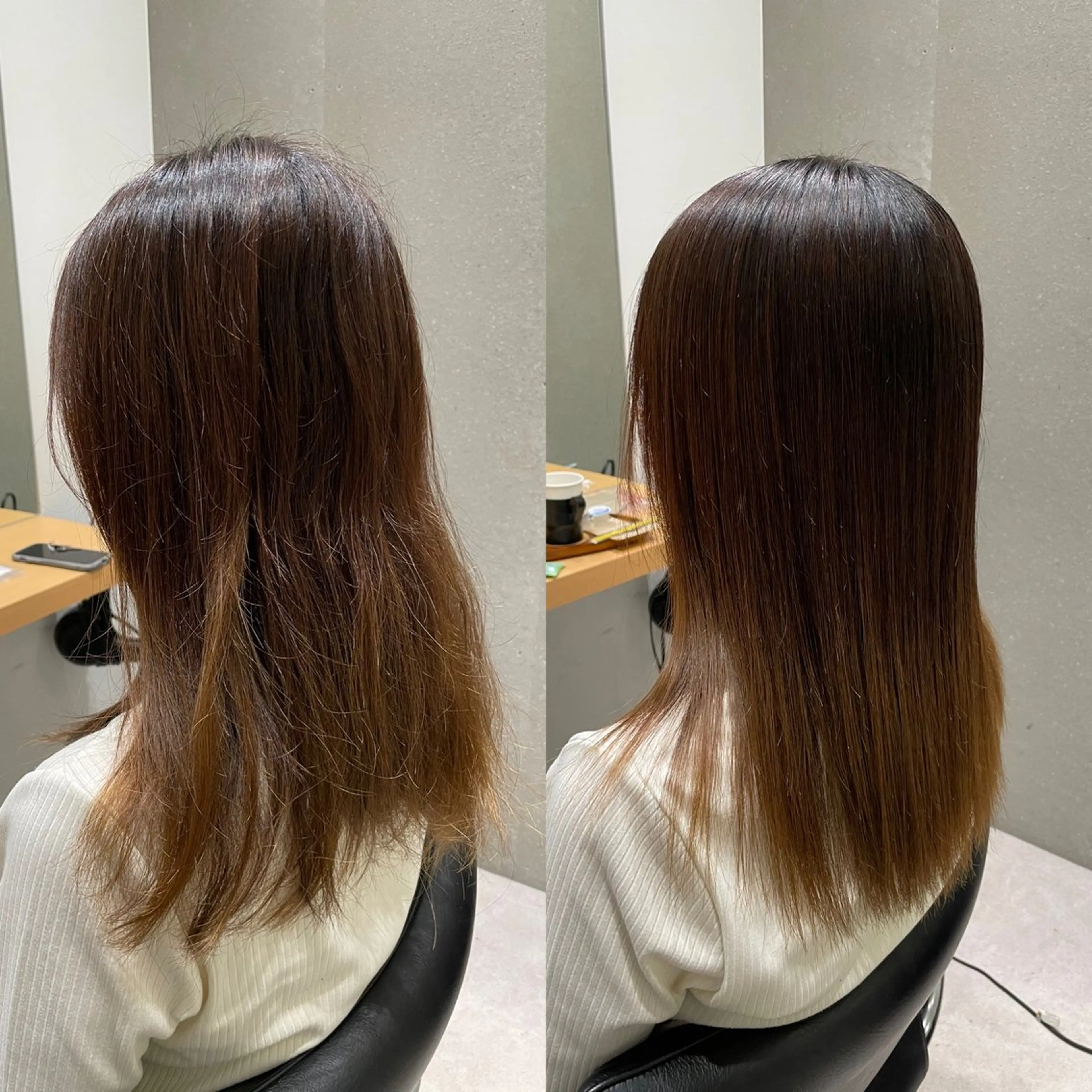 セミロング 髪質改善 トリートメント トリートメント ヘッドスパ 髪質改善ヘアケア 艶髪特化/上田のヘアスタイル