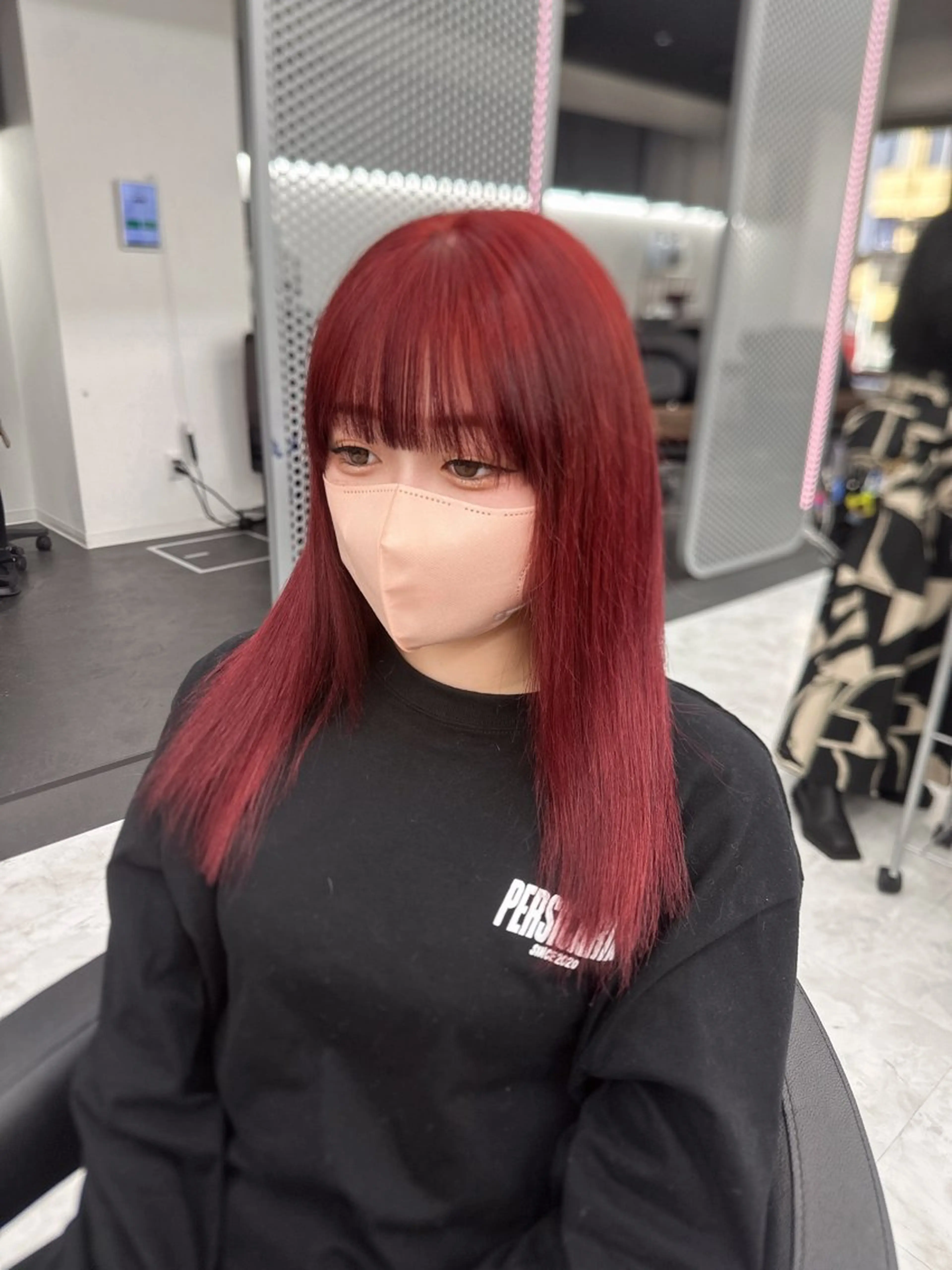 ロング カラー パーマ ヘアアレンジ メンズ キッズ ♥️韓国ヘア レイヤー♥️ゆりのヘアスタイル