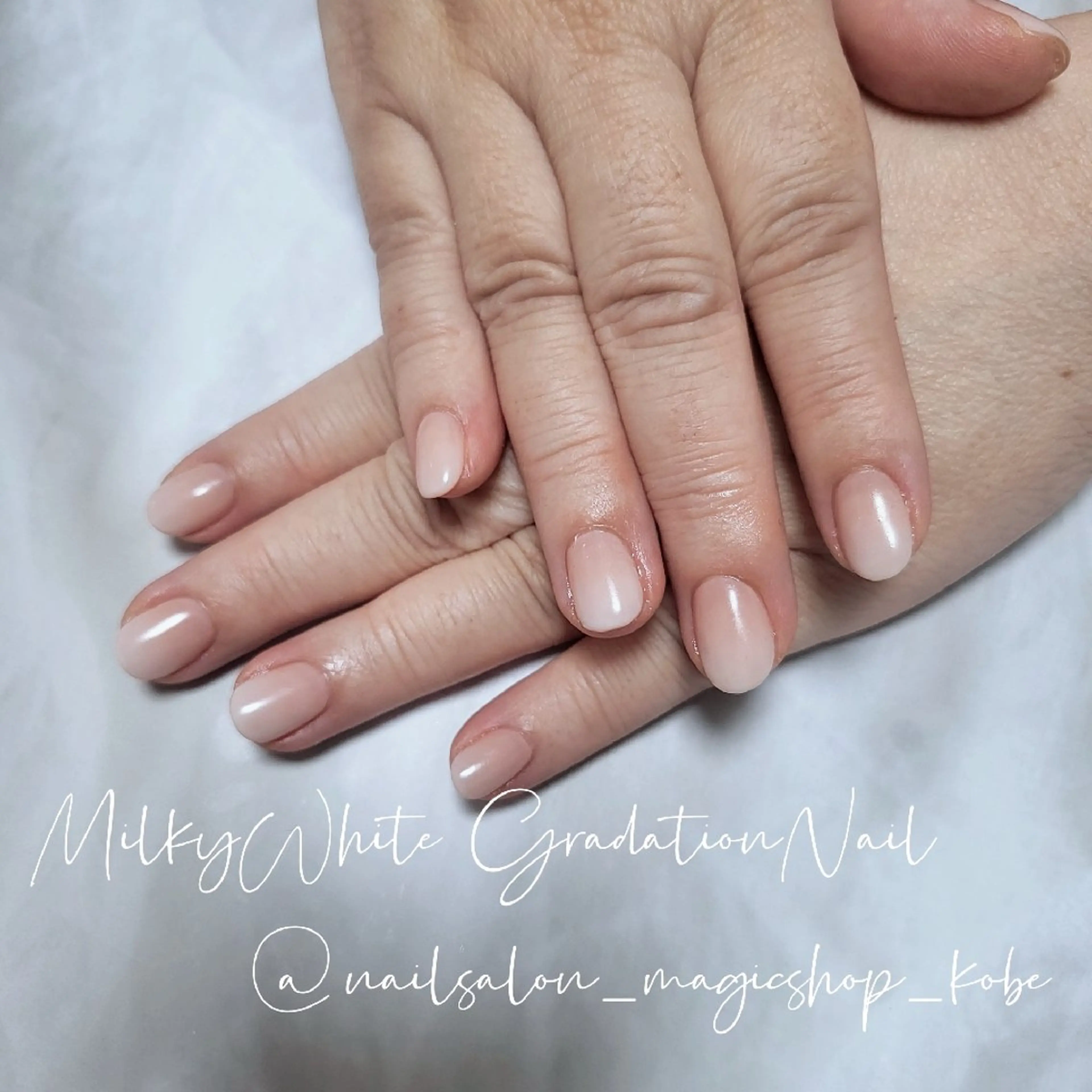 ネイル クリアネイル ジェルネイル グラデーション ピンク ソフトジェル ハンドネイル Nailsalon MagicShopのネイルデザイン