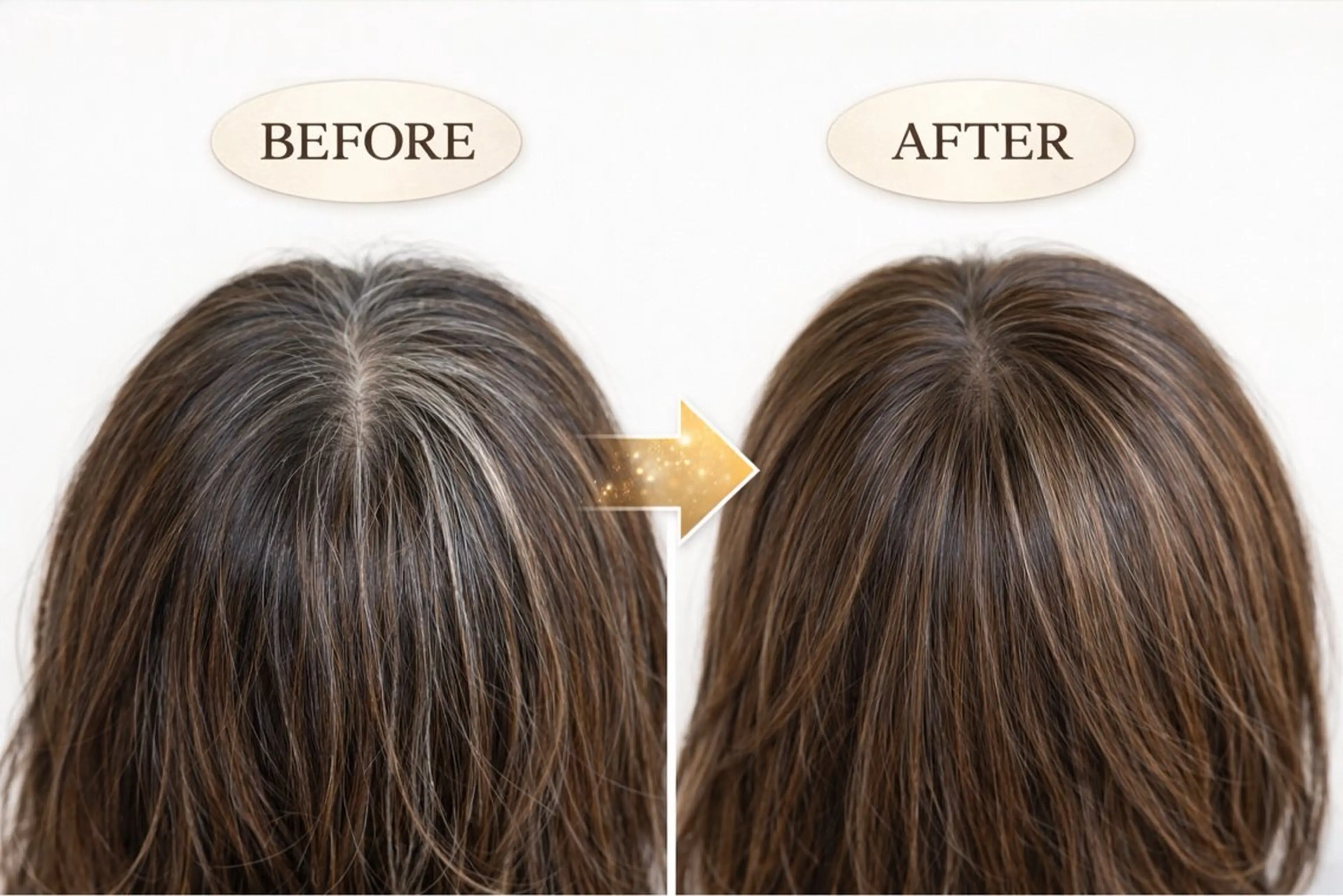 白髪ぼかしリタッチカラー＋5分スパの写真