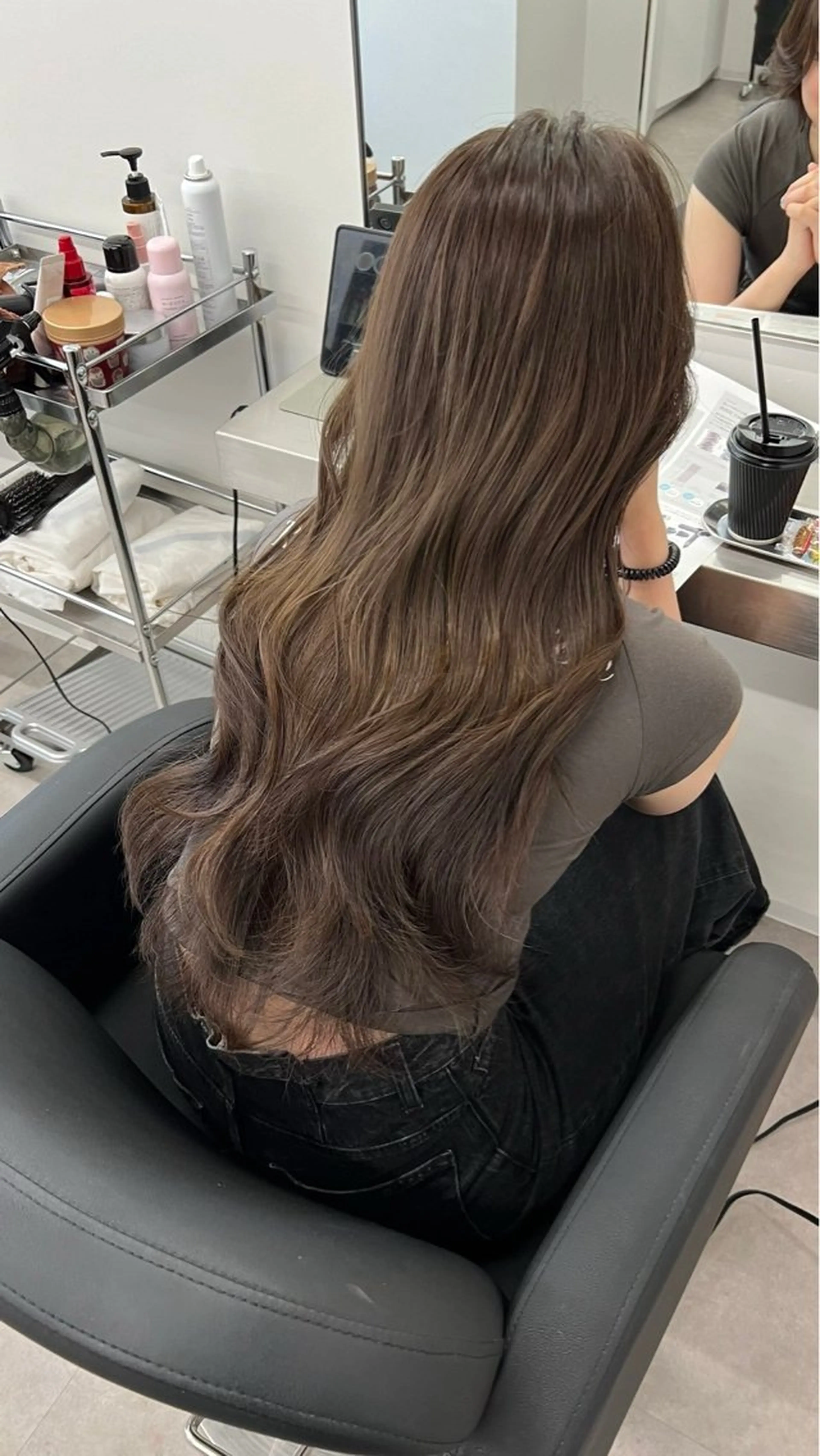 セミロング カット エクステ 似合わせカラー/ ブリーチ🤩店長レンのヘアスタイル