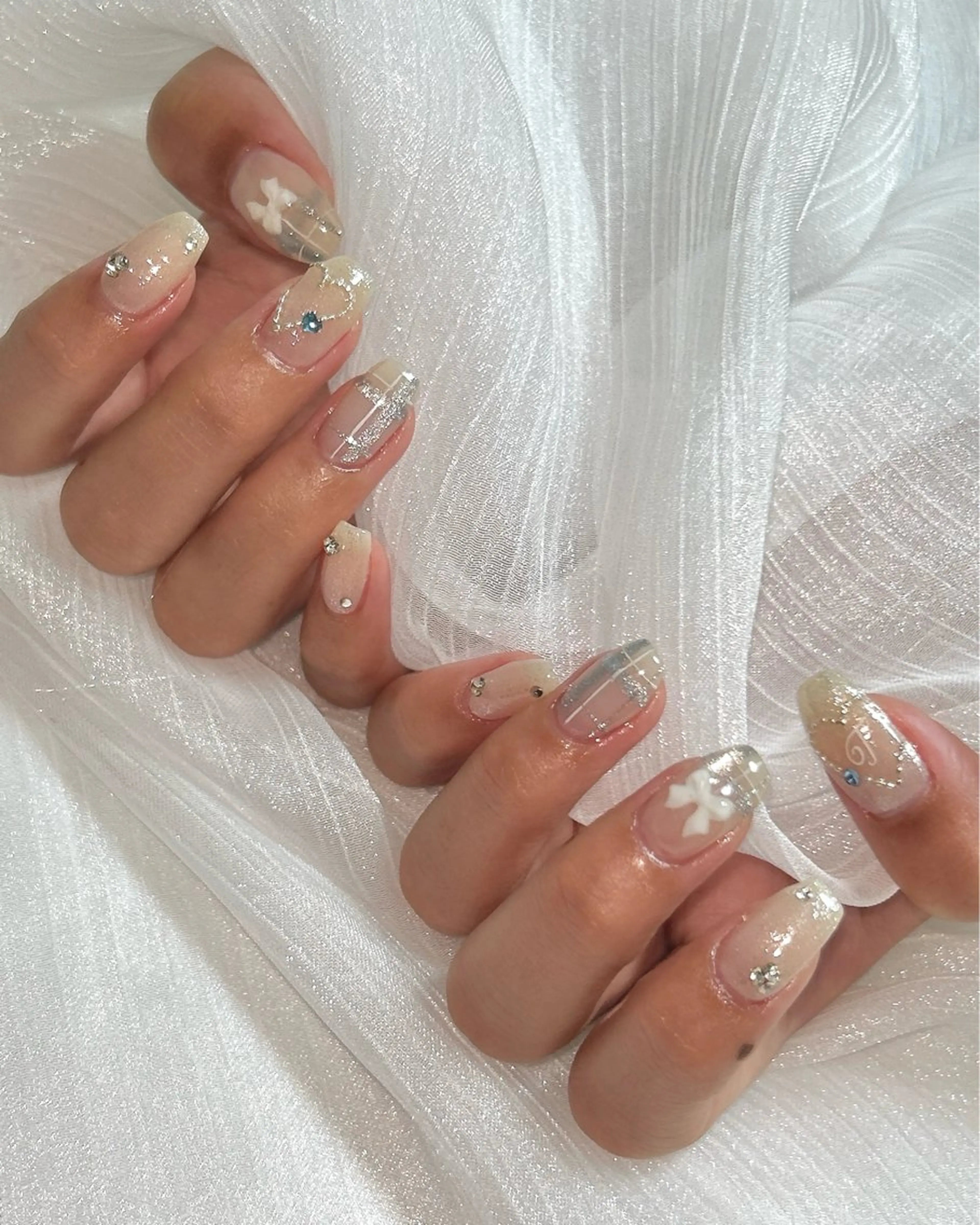 ネイル アートネイル マグネットネイル ハンドネイル ten nail salon　かえでのネイルデザイン