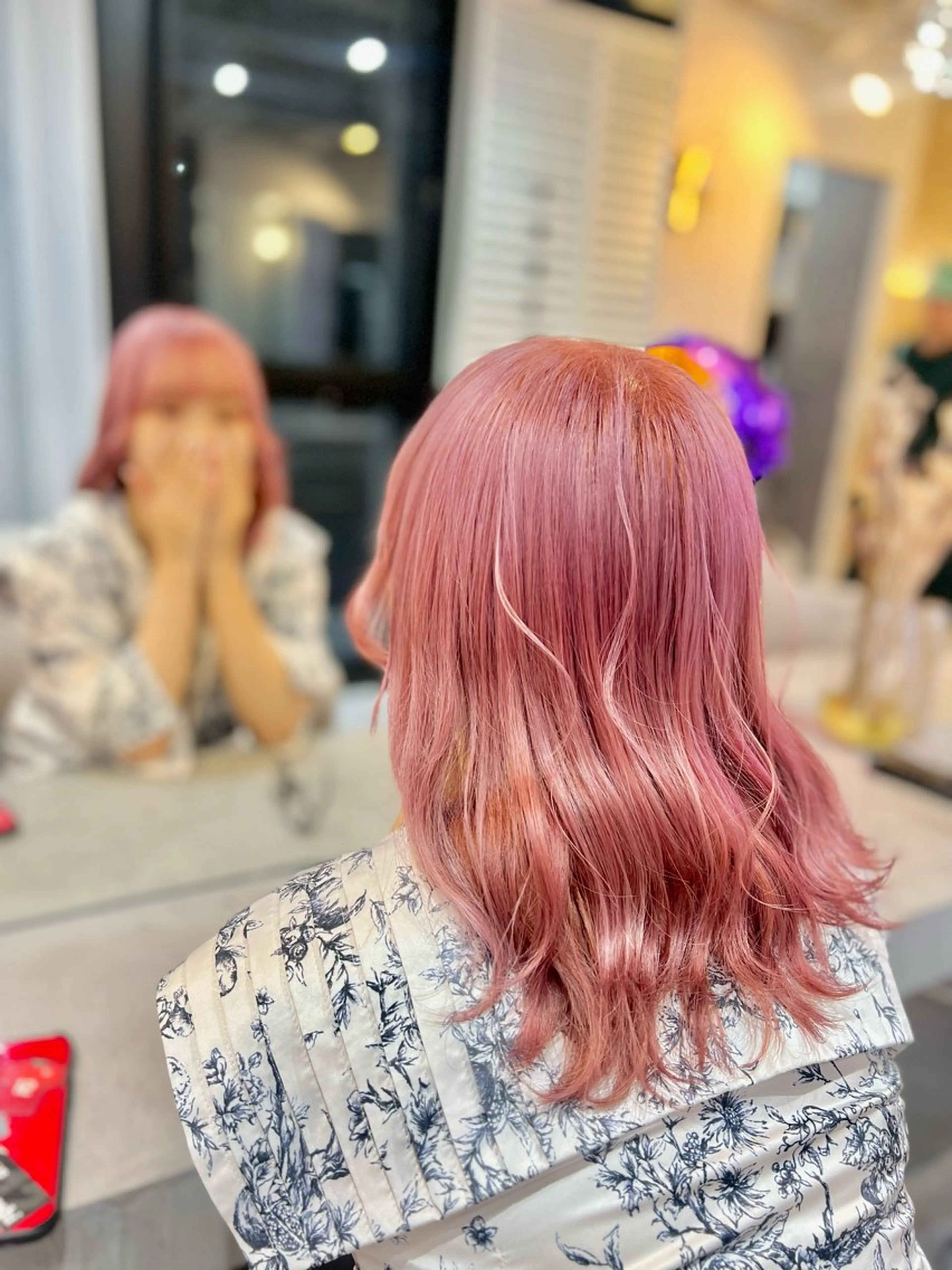 ミディアム 💓Yuri💓 ハイトーン/デザインのヘアスタイル