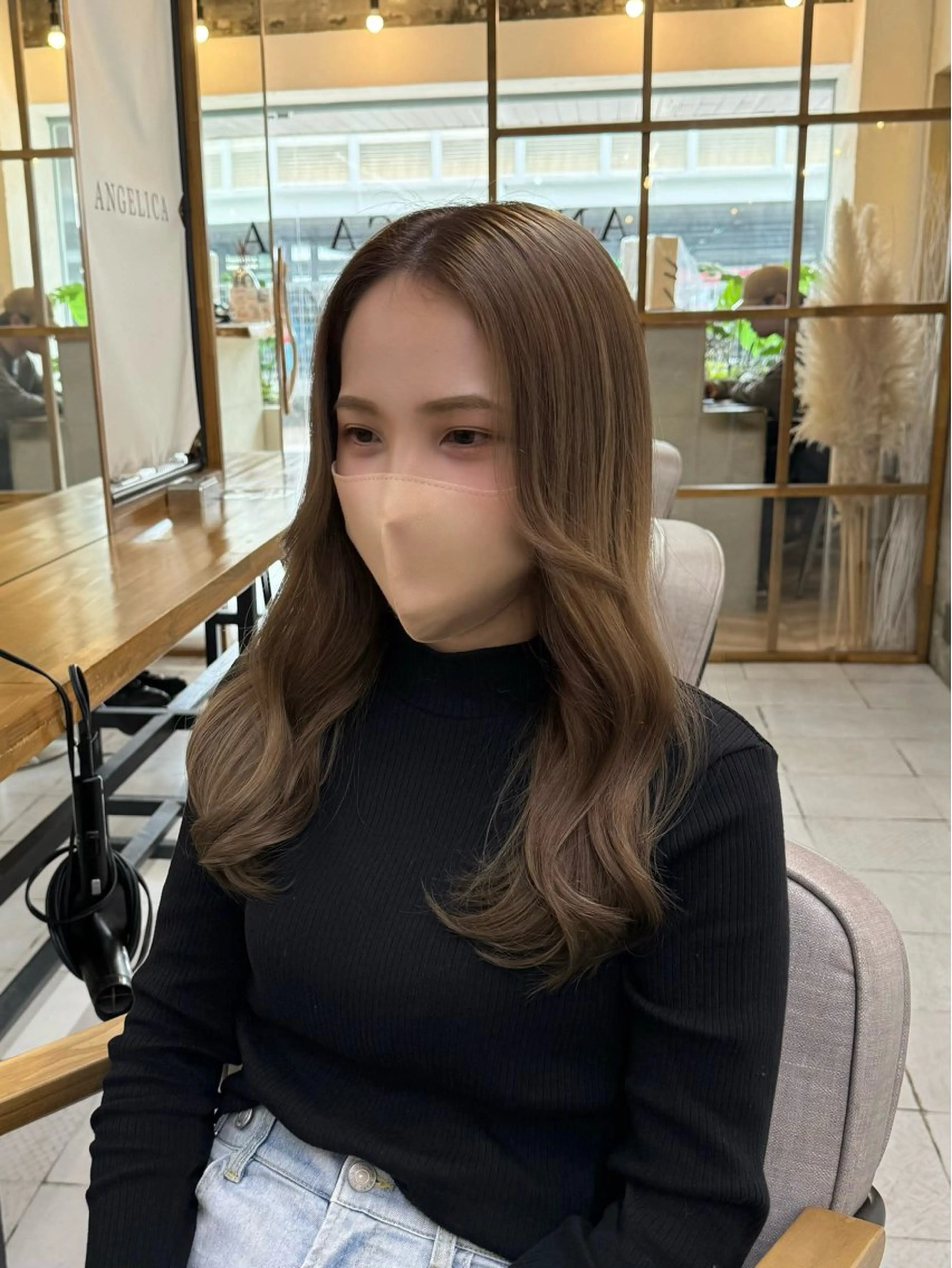 ロング カラー ヘアアレンジ 透明感カラー ハッシュカット 韓国風ヘア レイヤーカット カット ヘアカラー 韓国レイヤーカット★ 小林大樹のヘアスタイル