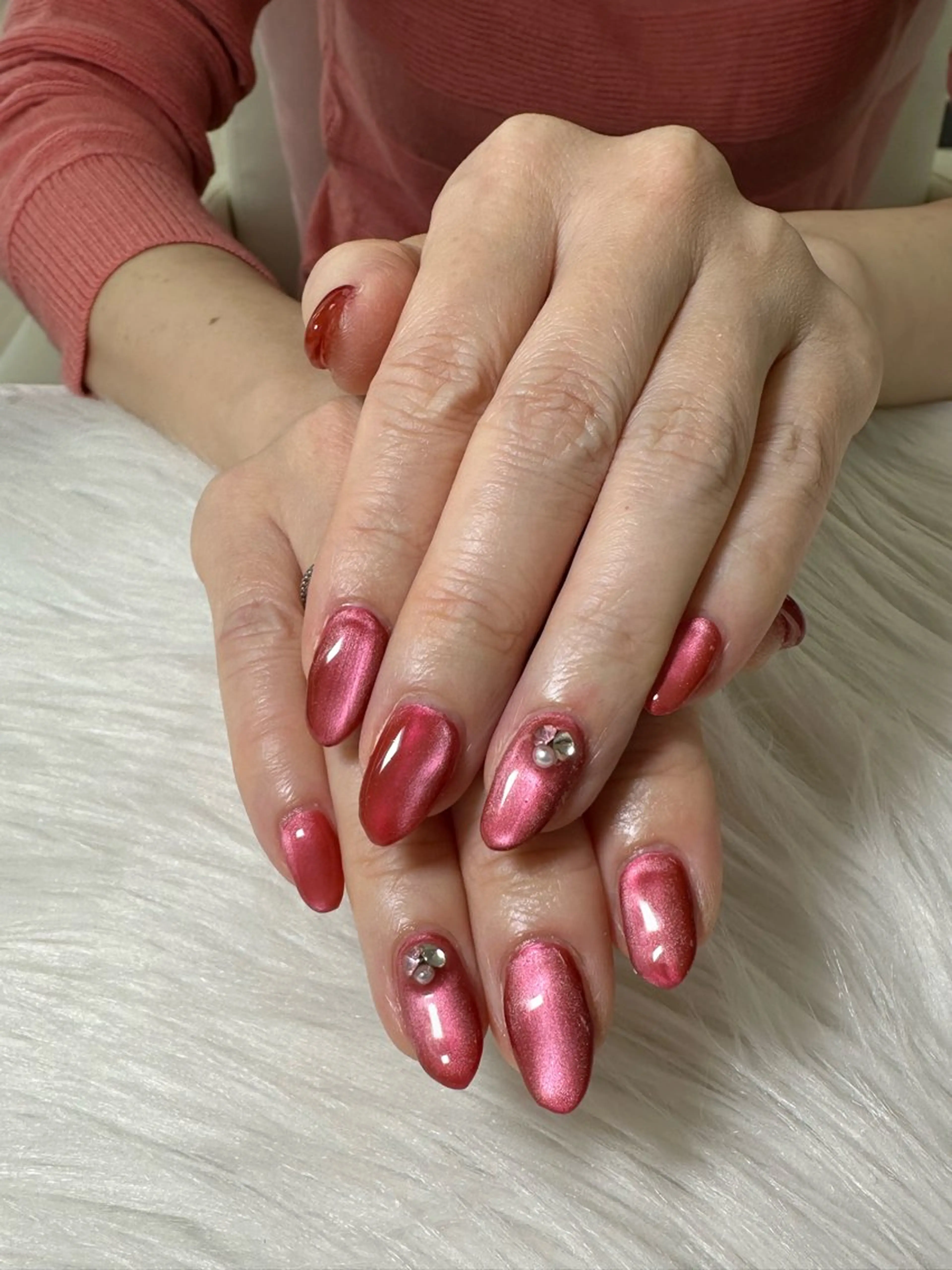 ネイル マグネットネイル シンプルネイル はあとねいる Reinaのネイルデザイン