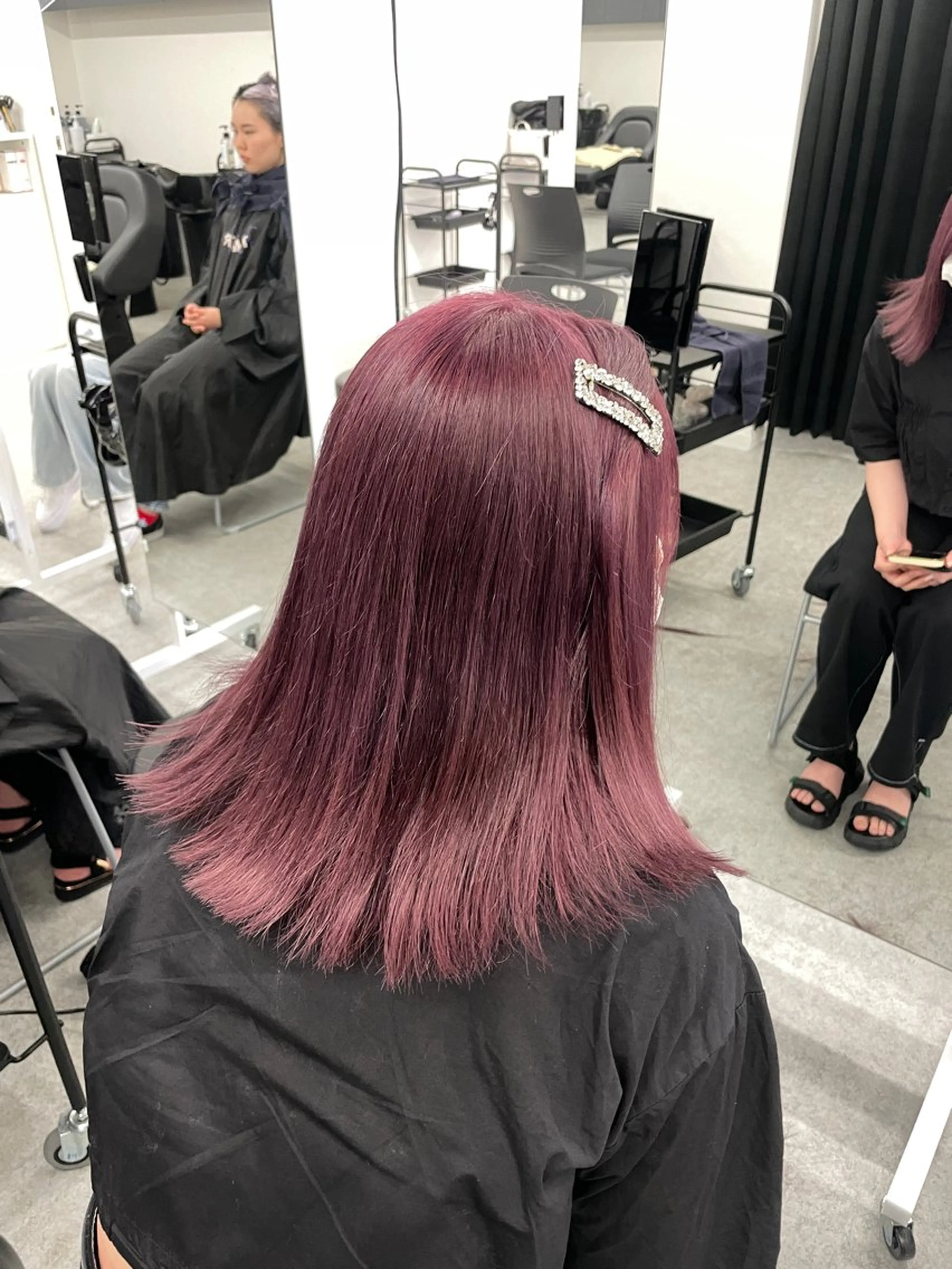 ミディアム ヘアカラー トリートメント MOE 福岡韓国ヘア✧︎のヘアスタイル