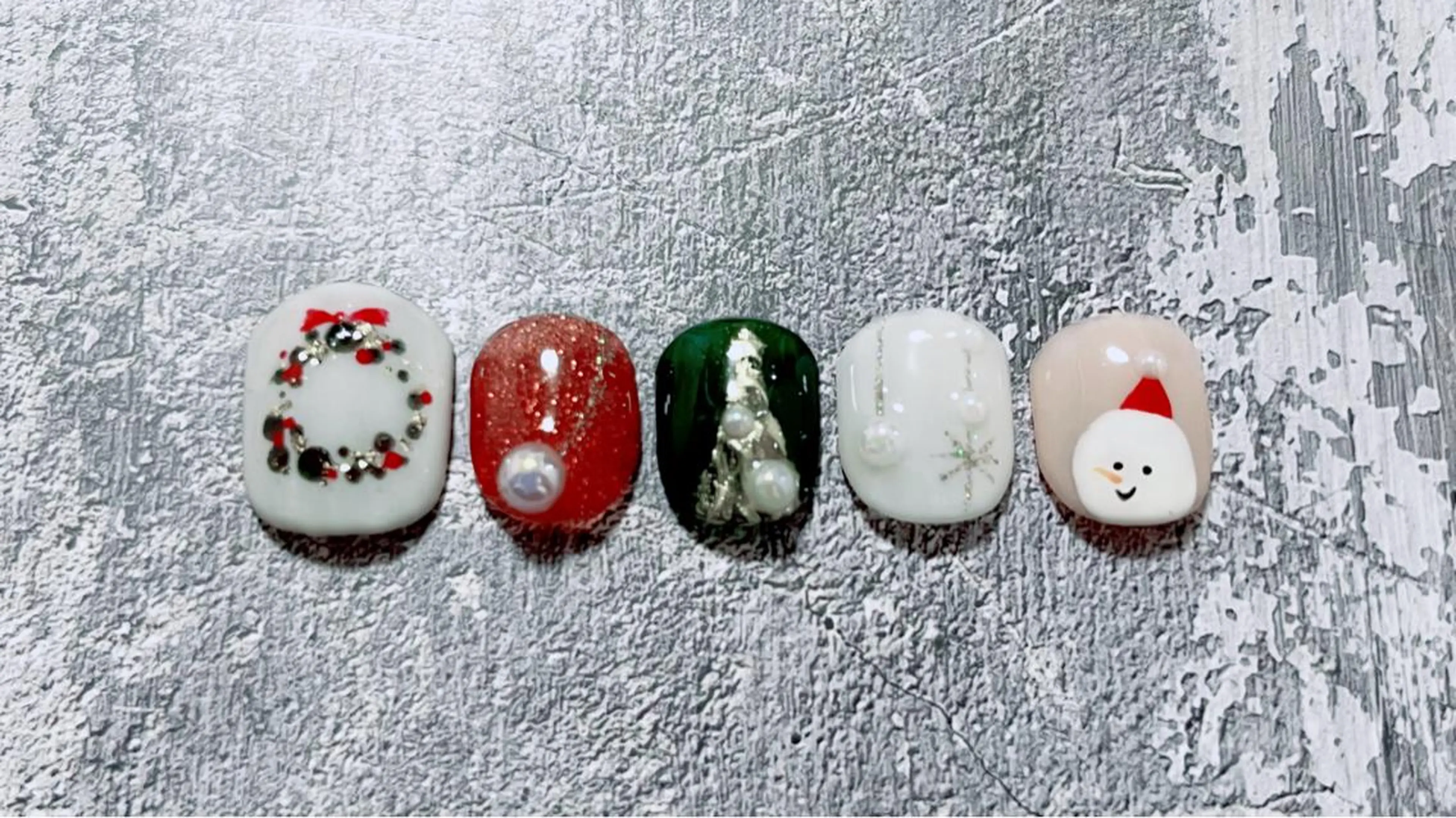 ネイル 冬ネイル クリスマス nailworks mのネイルデザイン