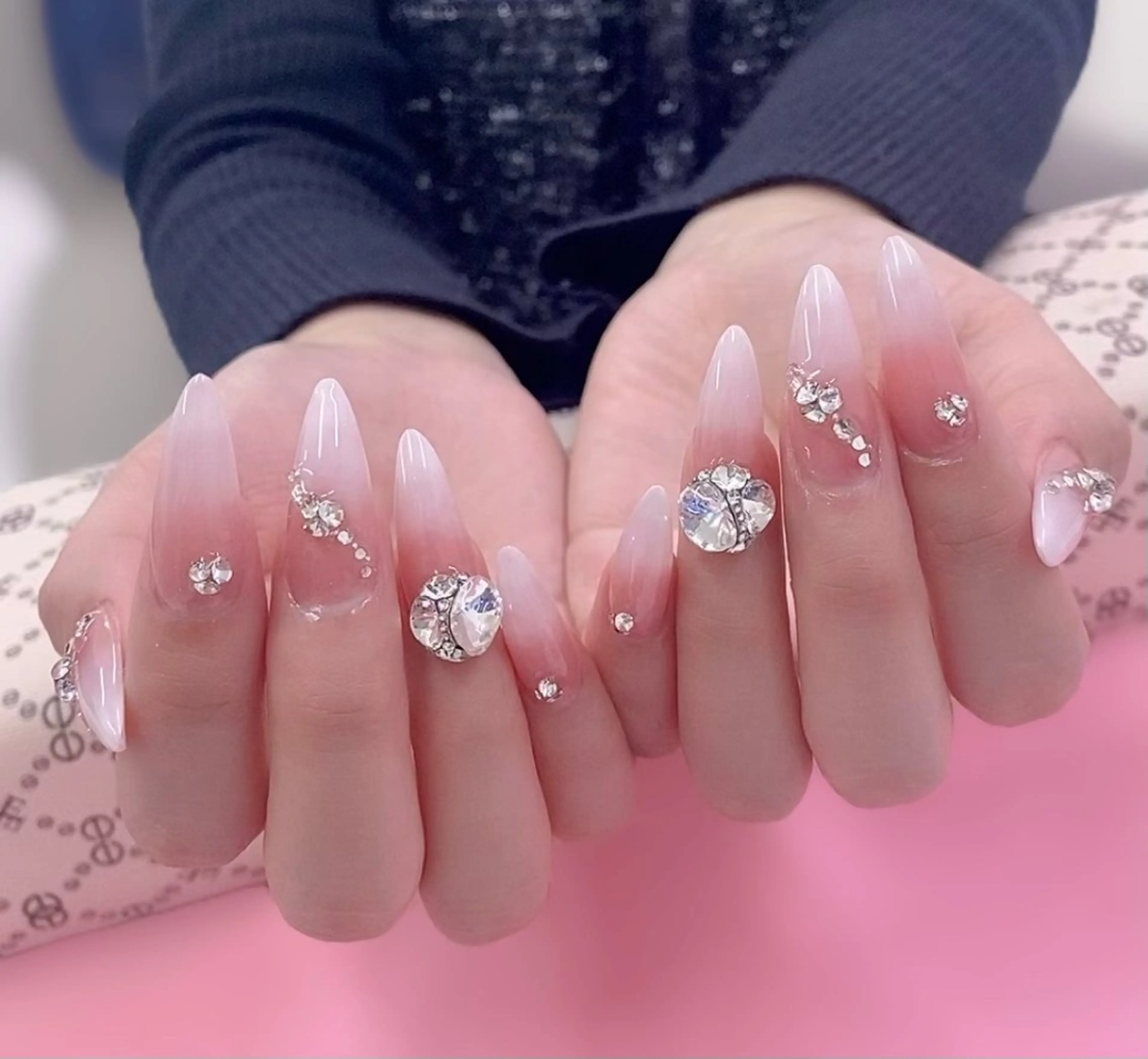 ネイル アートネイル チークネイル 長さ出し フレンチネイル ジェルネイル YK Beauty Salonのマツエク・マツパデザイン