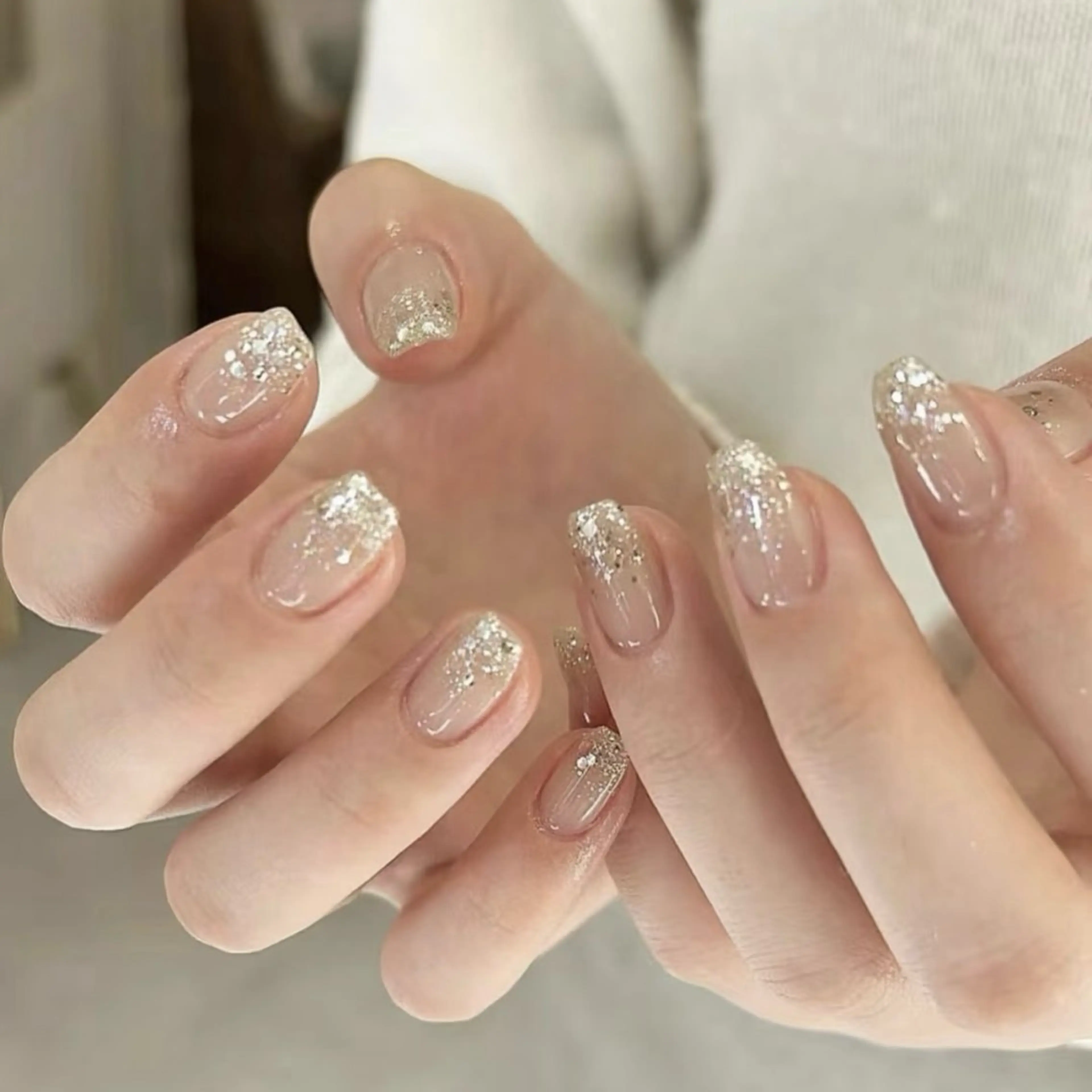 ラメグラデーション(ベースカラーあり)・オフなしの写真