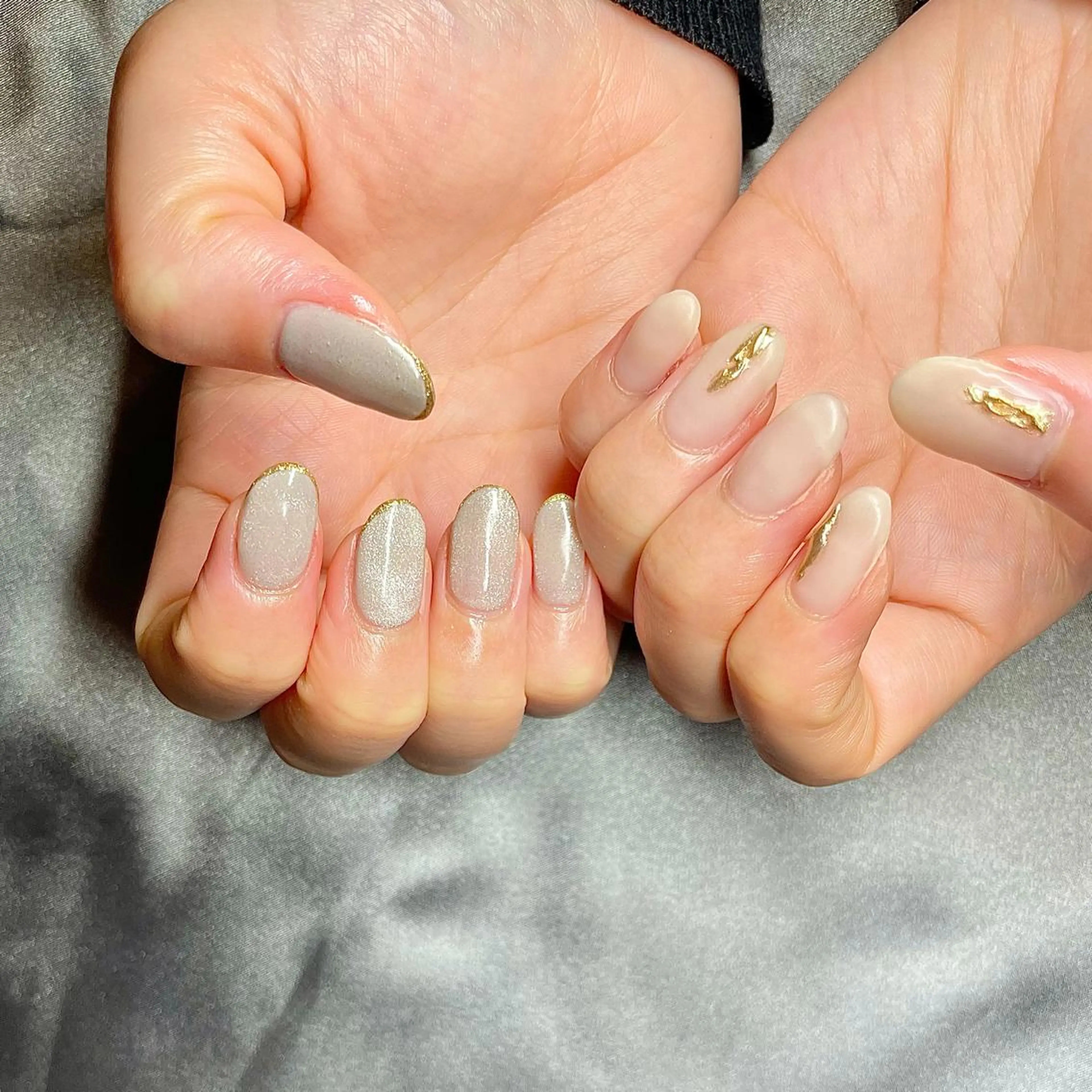 ミディアム カラー パーマ ヘアアレンジ メンズ キッズ ネイル マツエク・マツパ アイブロウ マグネットネイル マットネイル nail&eye Aoのマツエク・マツパデザイン