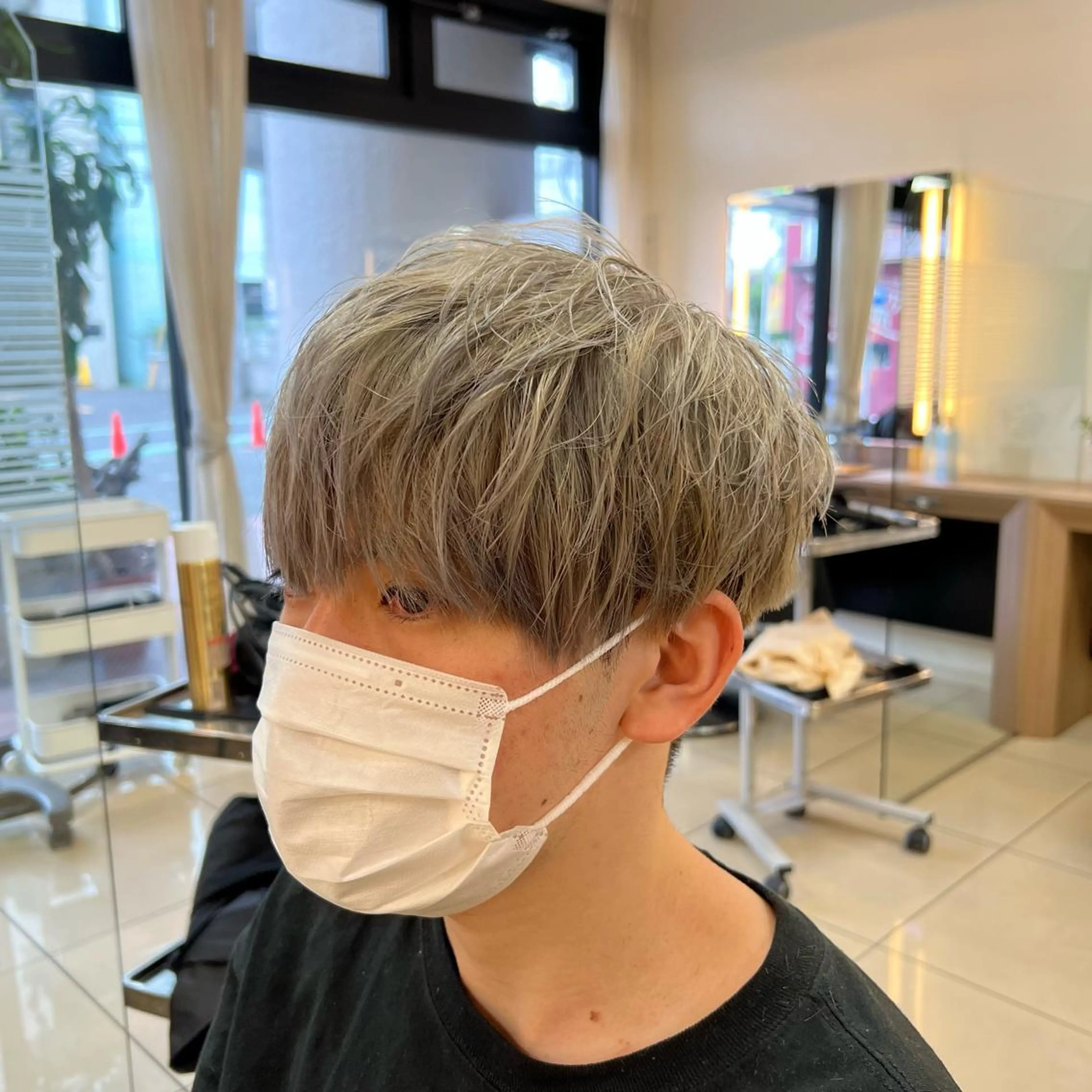 ショート カラー メンズ 茅ヶ崎パーマ特化/ スパイラル/ハルキのヘアスタイル