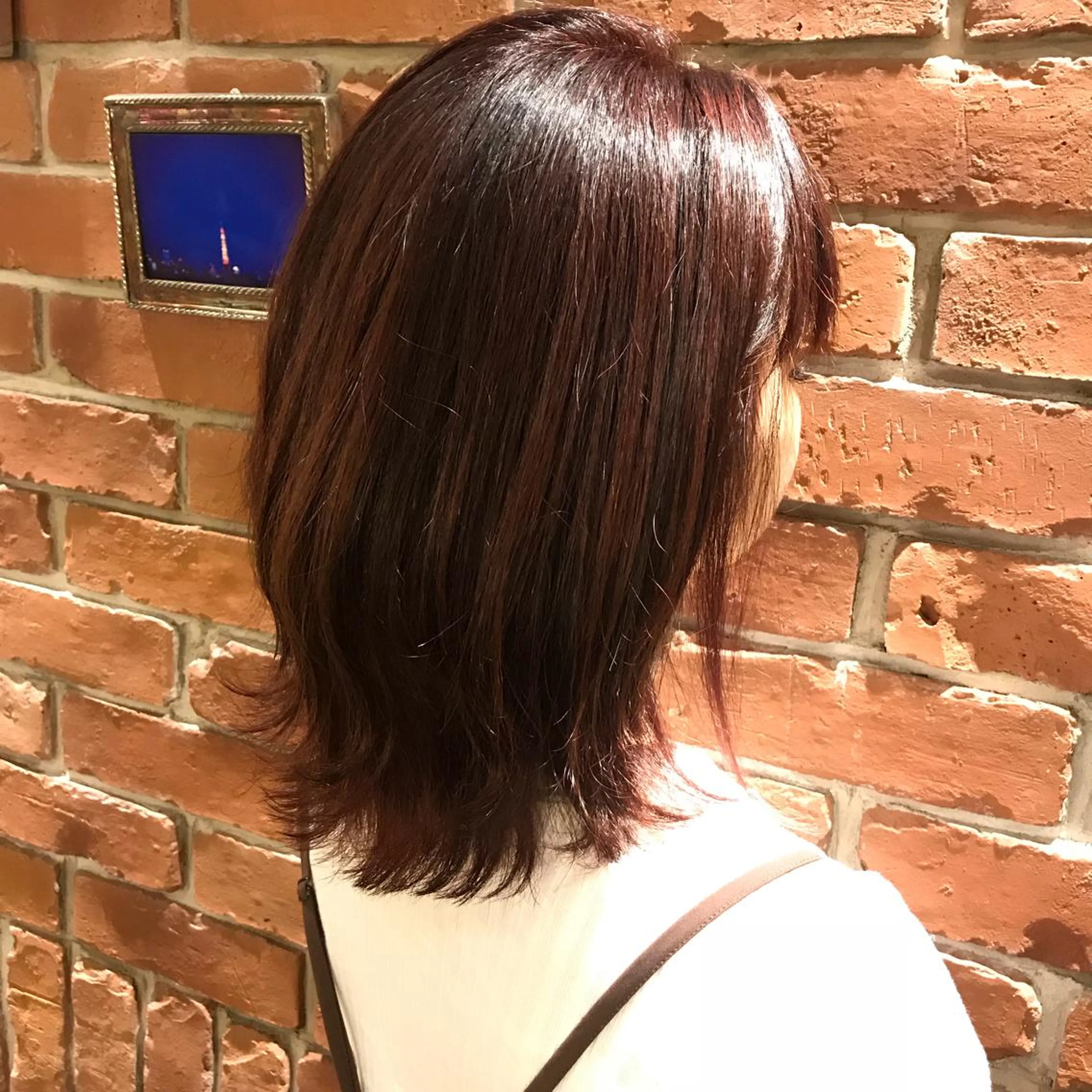 ミディアム カラー ピンクカラー バイオレットカラー moon  ticobrae所属・こくしょう れいかのヘアスタイル