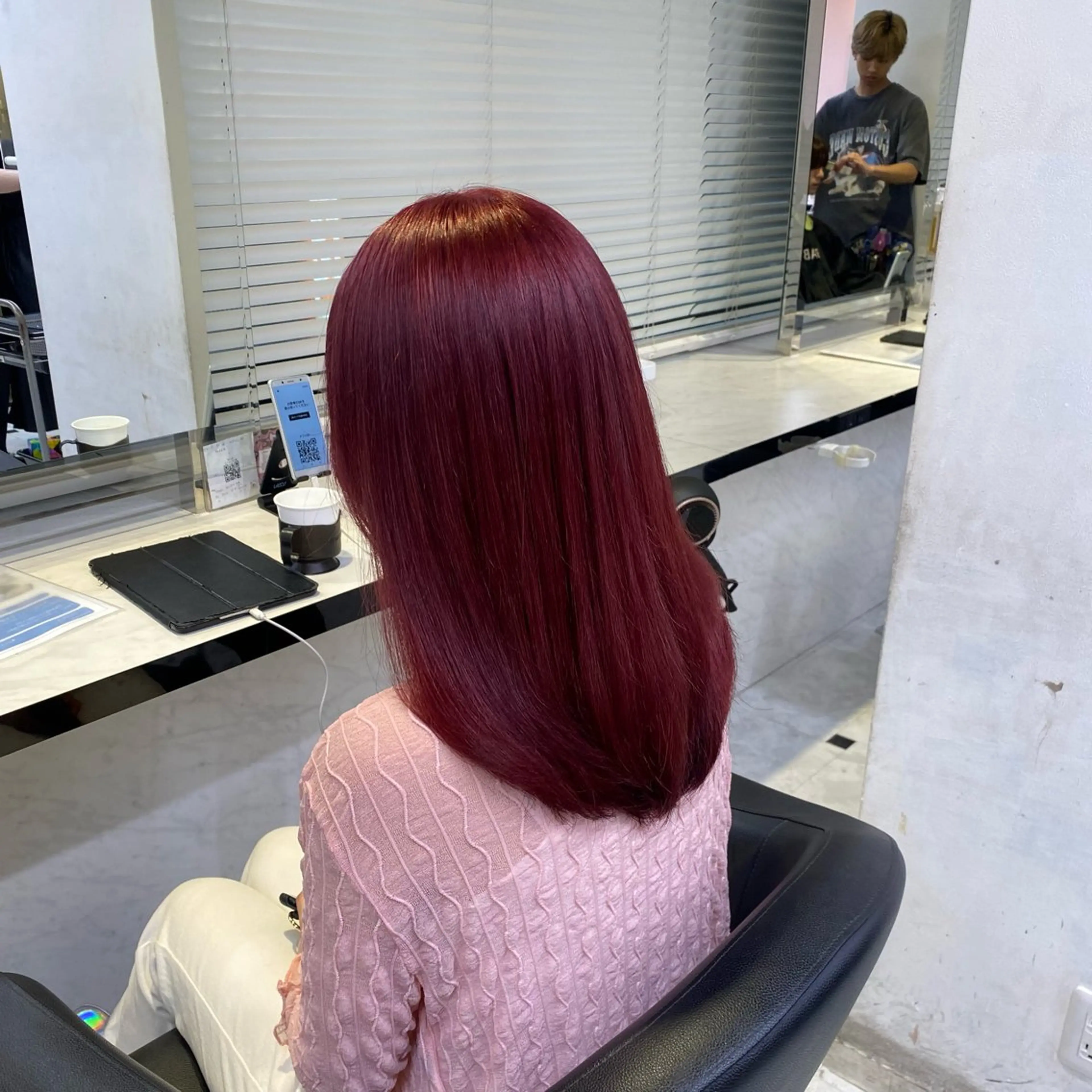 ロング カラー ヘアカラー トリートメント ヘッドスパ ヘアセット 透明感ベージュカラー 🪞上野🪞AIのヘアスタイル