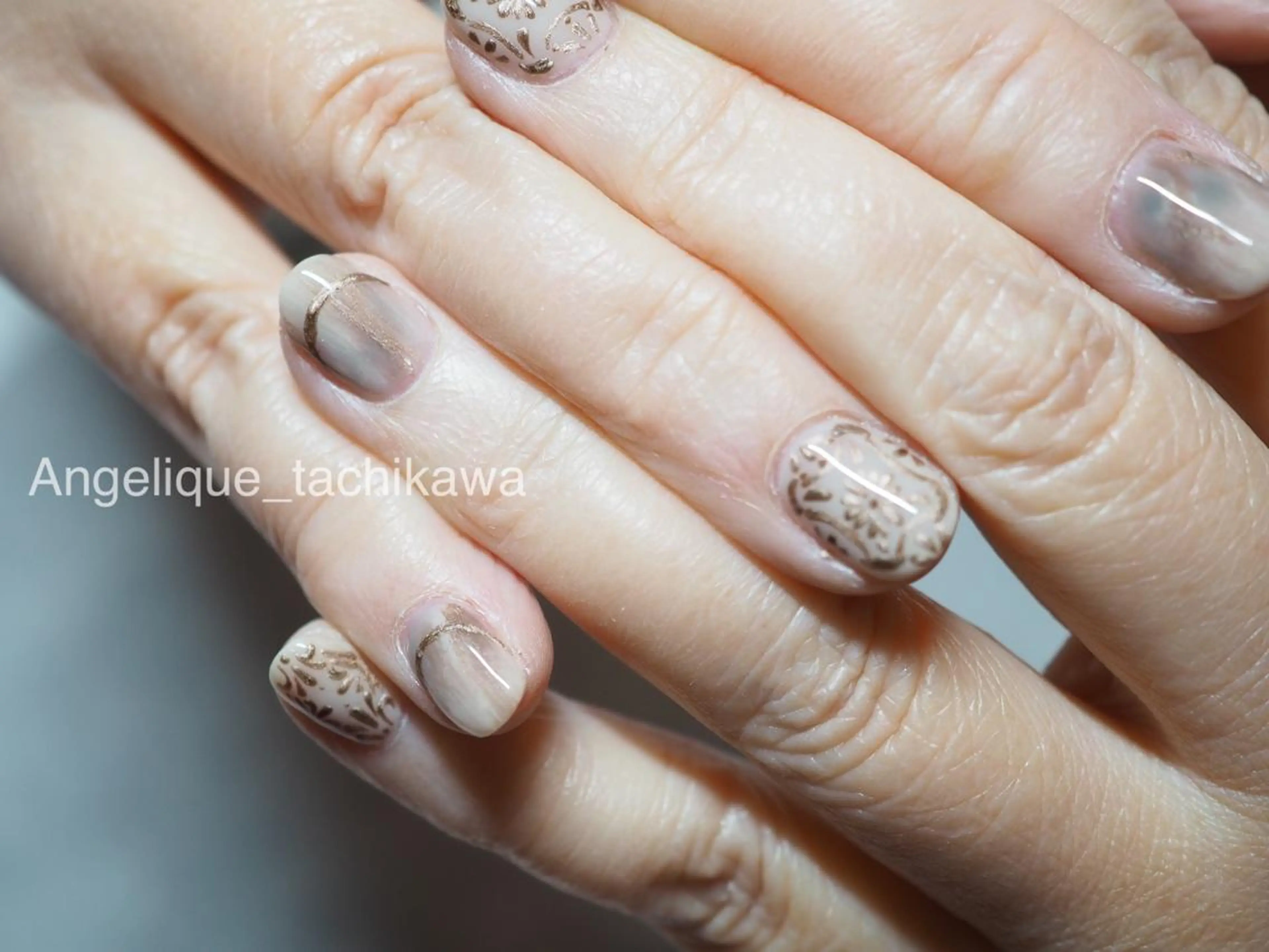 ネイル ニュアンスネイル ハンドネイル Nailist Rumiのネイルデザイン