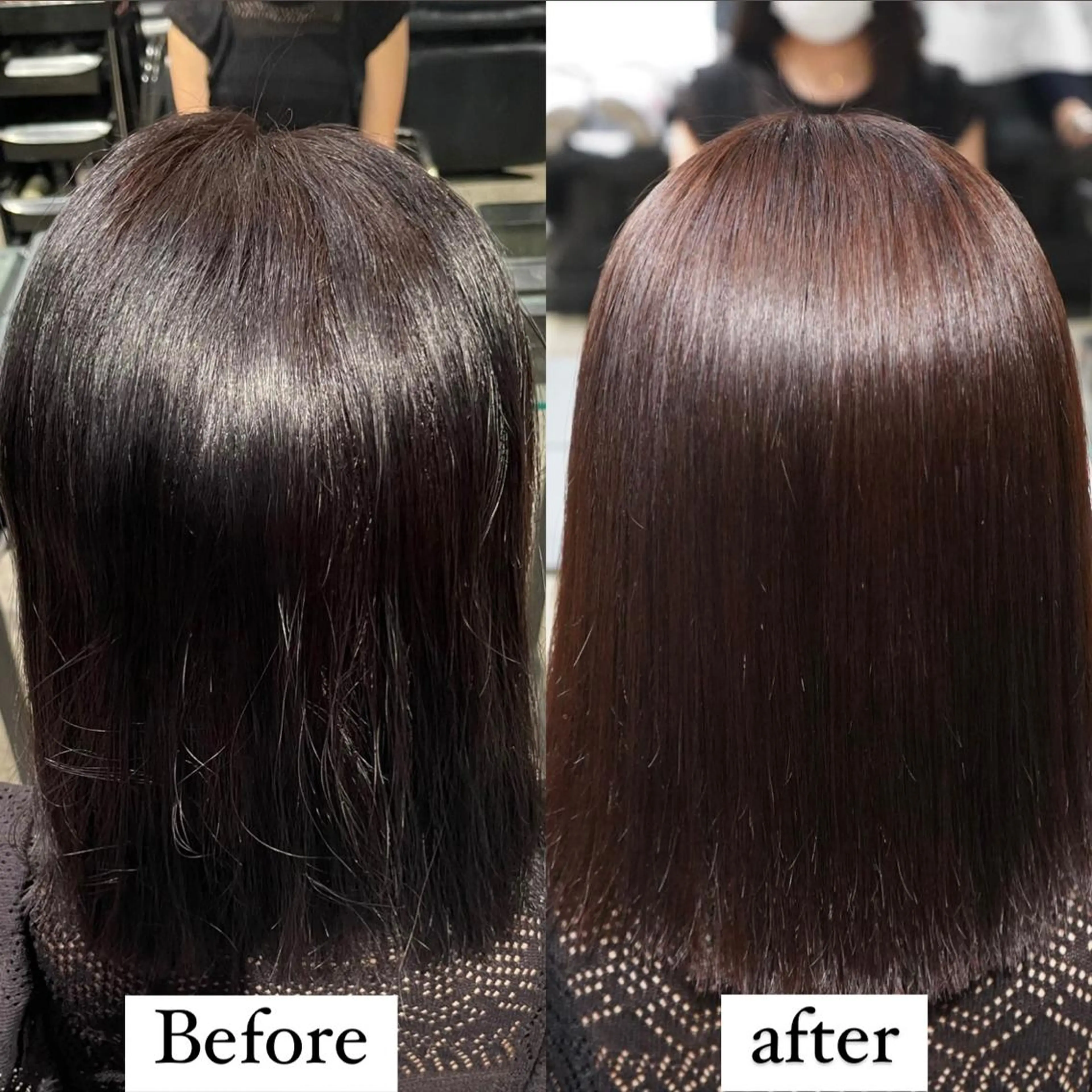 ミディアム 縮毛矯正 Ainoa nouer所属・✨髪質改善/代々木 新宿/縮毛矯正✨のヘアスタイル