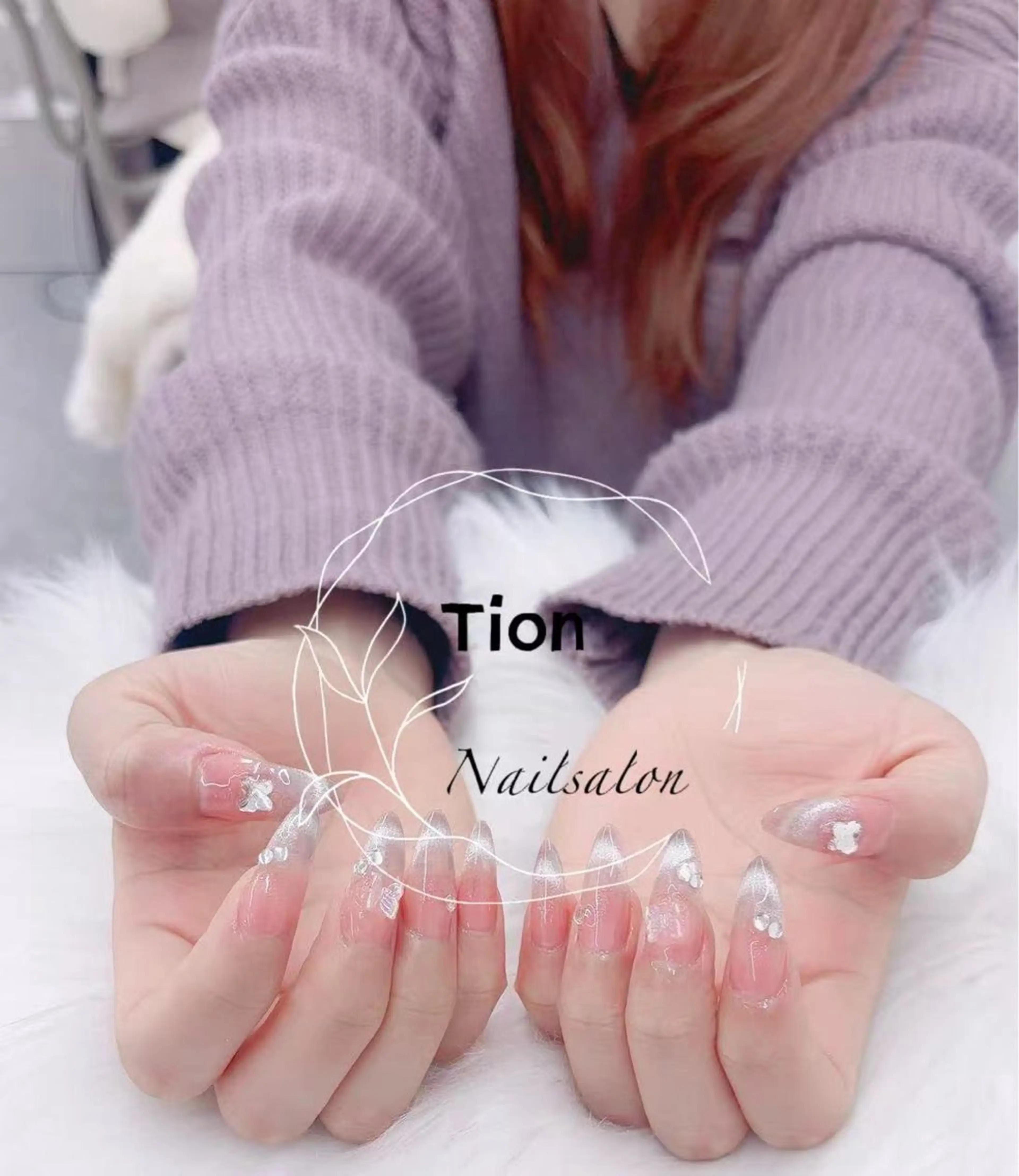 ネイル チークネイル 長さ出し フットネイル フレンチネイル ジェルネイル Nailsalon Tion武蔵小杉店のネイルデザイン