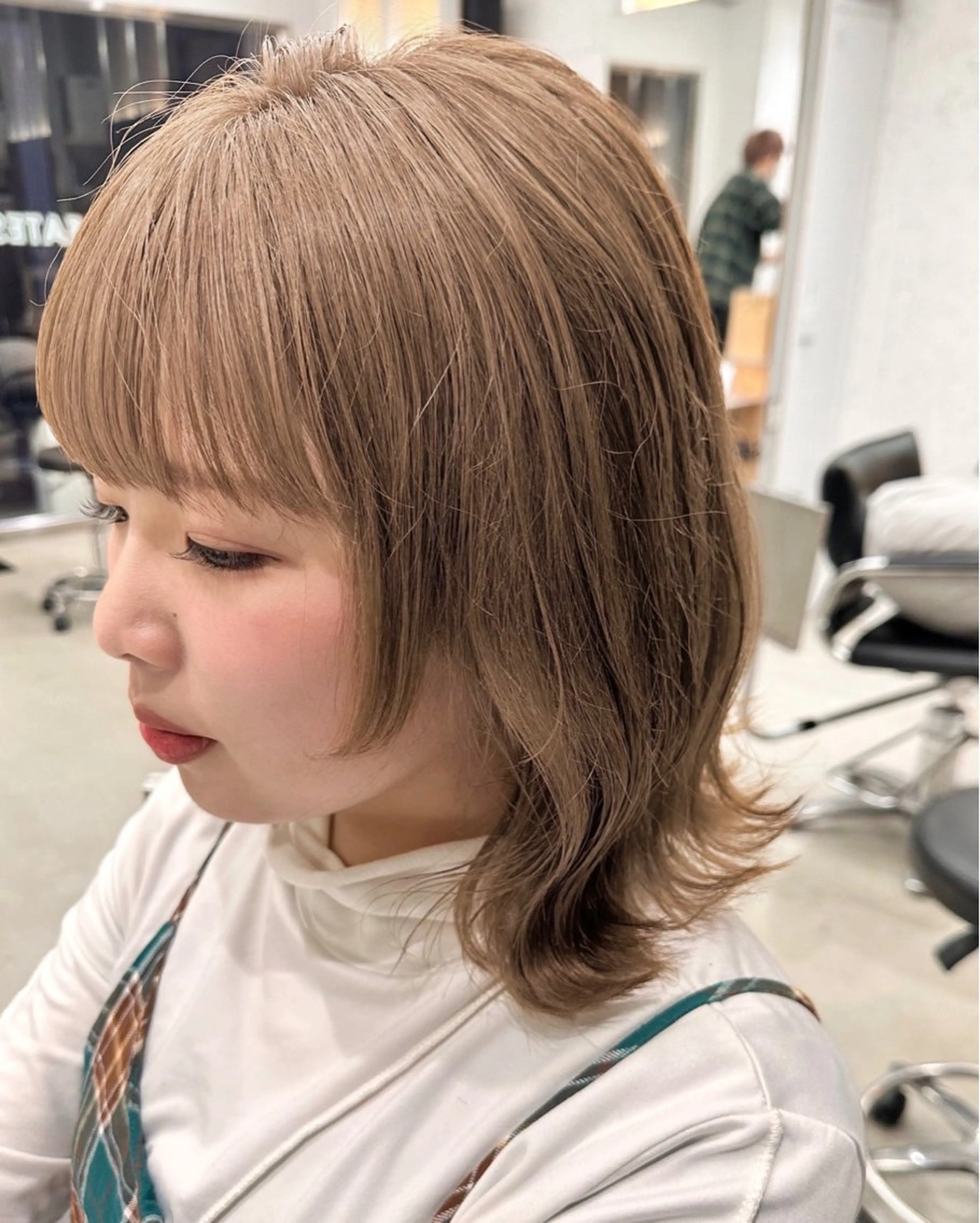 ミディアム ヘアカラー GOAT_茅ヶ崎 キシ サクラのヘアスタイル