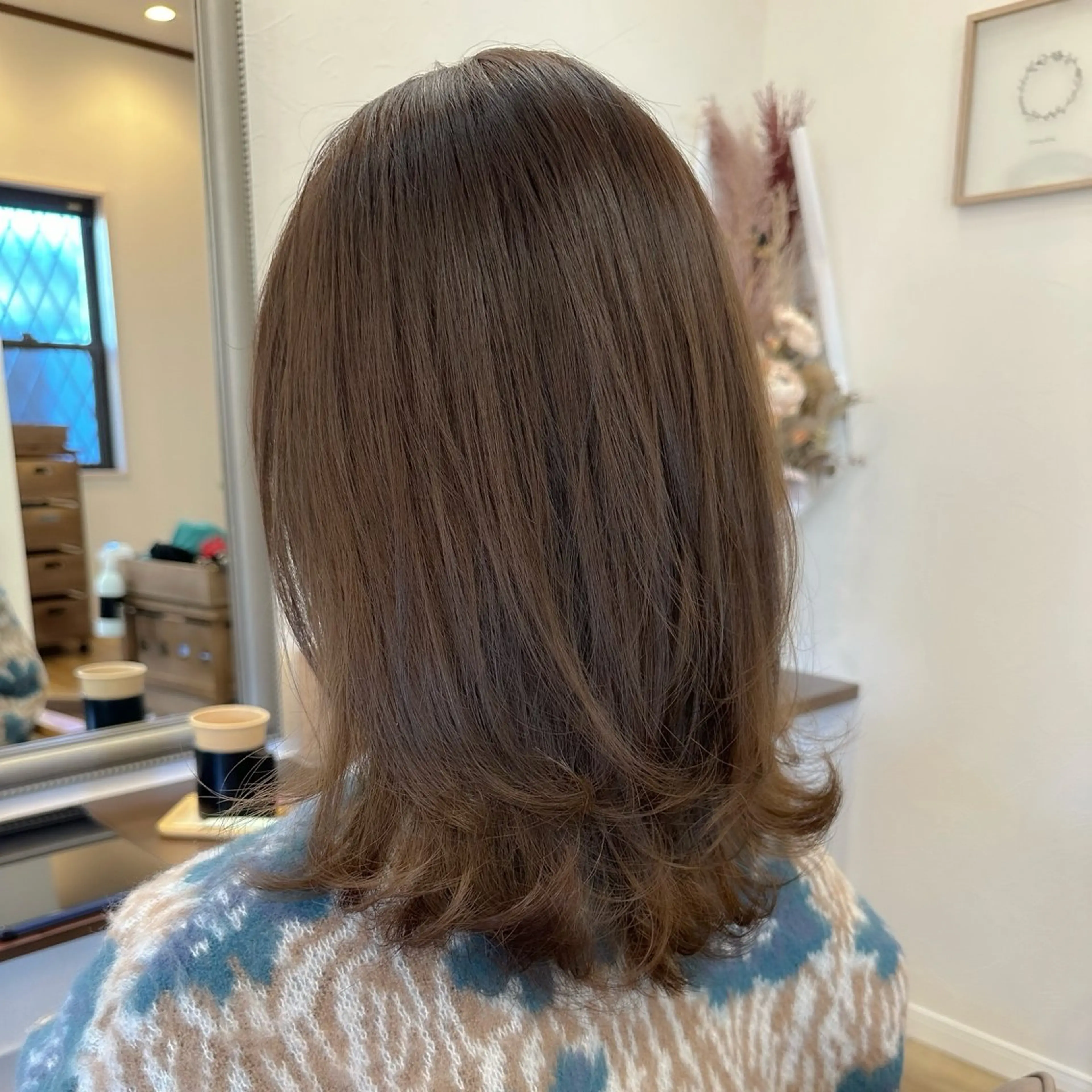 ミディアム カラー カット ヘアカラー トリートメント aulii【アウリィ】所属・北上尾/ショート/ 後藤　朔哉のヘアスタイル