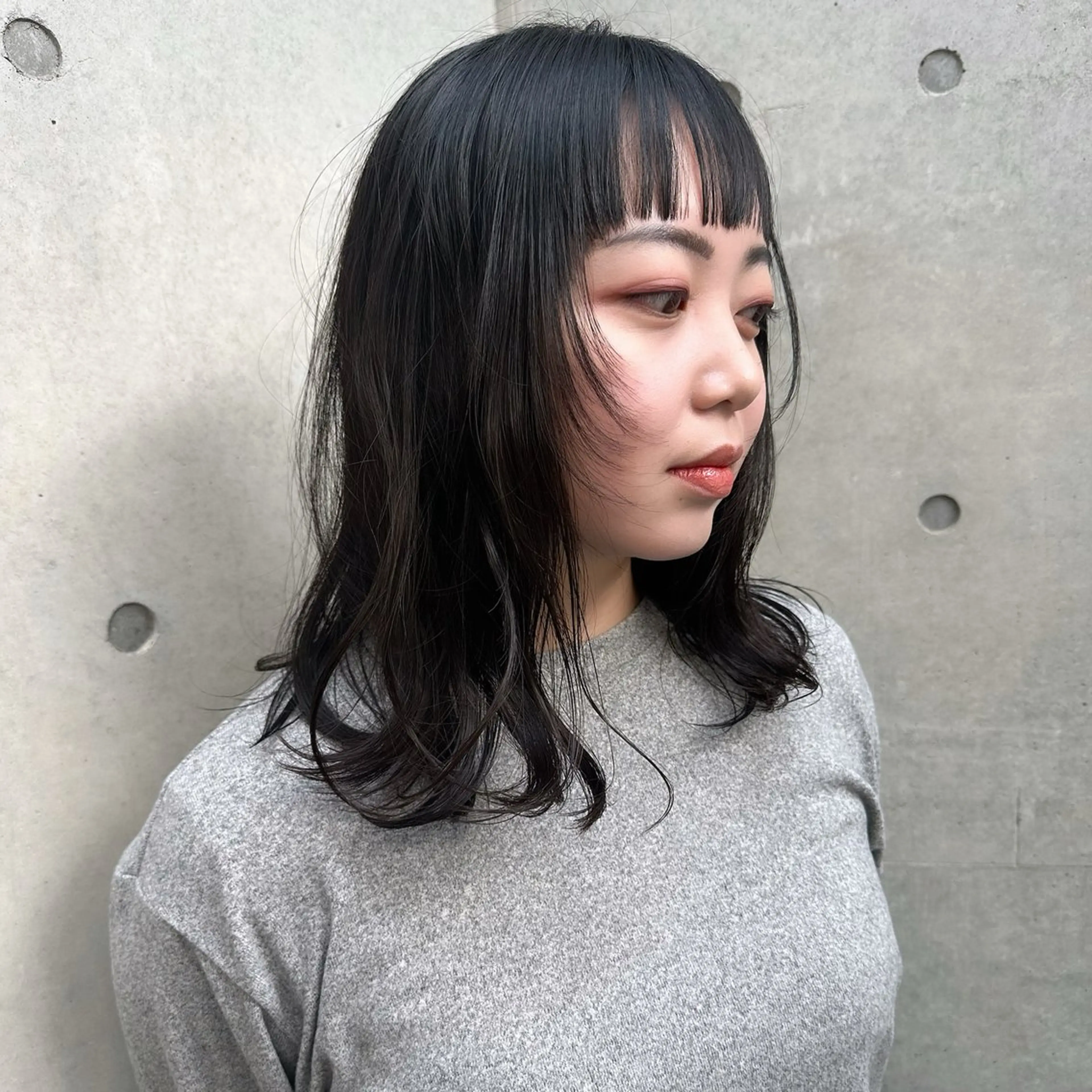 ミディアム 顔まわりレイヤー レイヤーカット 似合わせカット 沼田 大地のその他イメージ