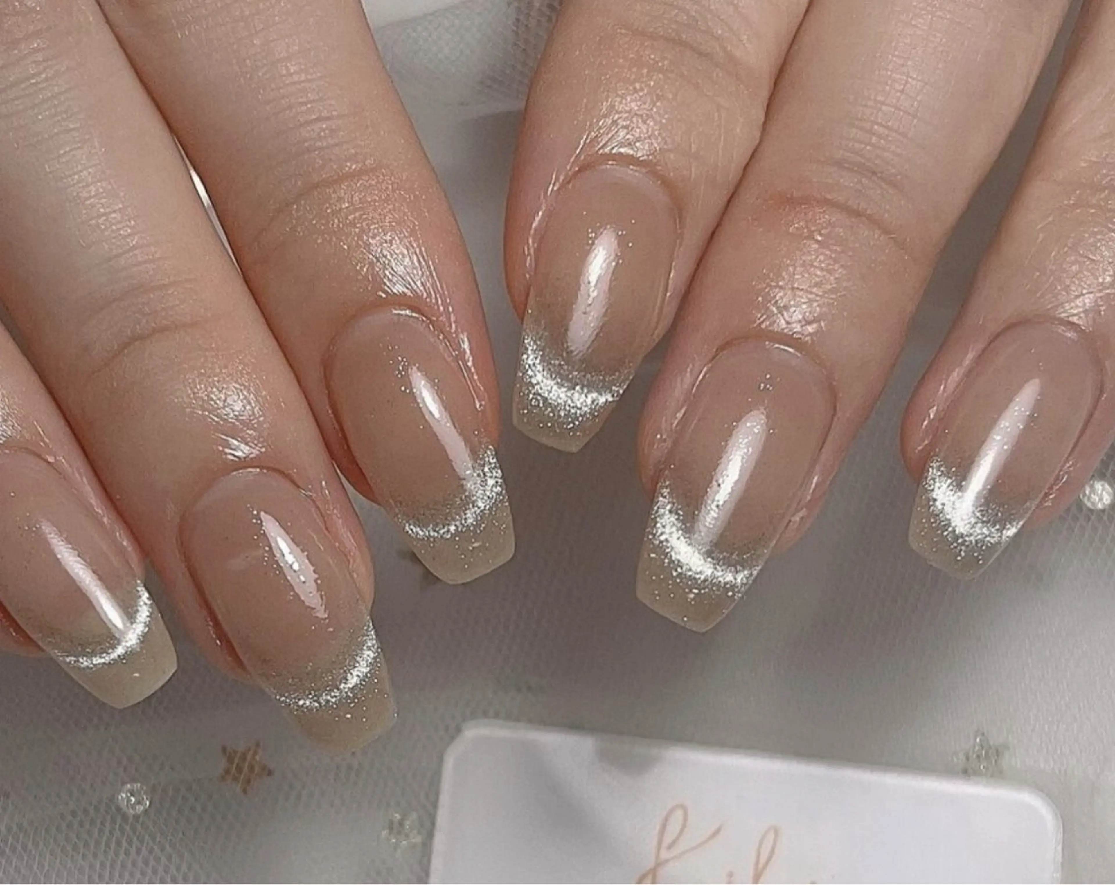 ネイル アートネイル フレンチネイル ジェルネイル グラデーション 韓国ネイル 村中 ハナのネイルデザイン