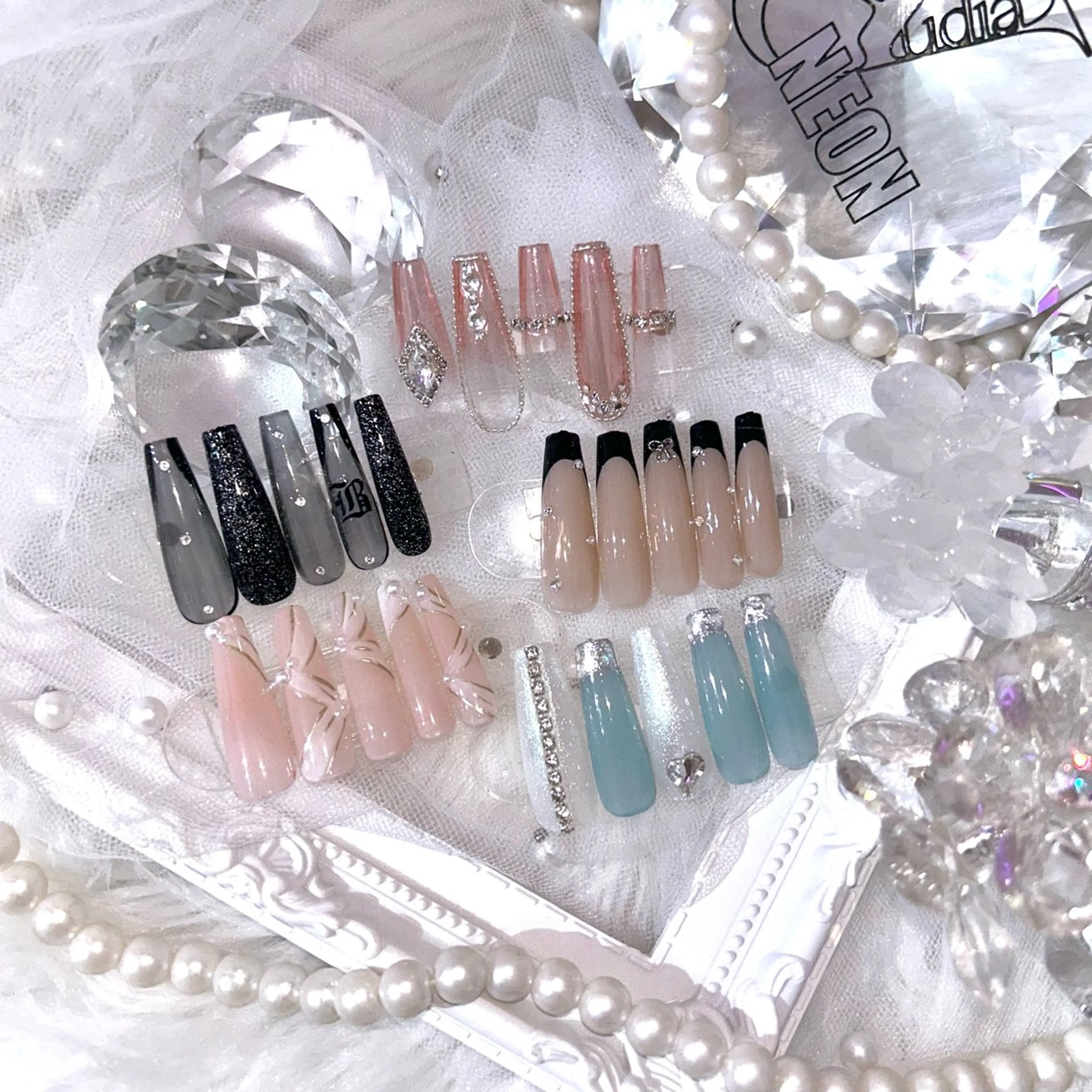 ネイル アートネイル 韓国ネイル 夏ネイル ワンホンネイル élu by Noriko 前原のネイルデザイン