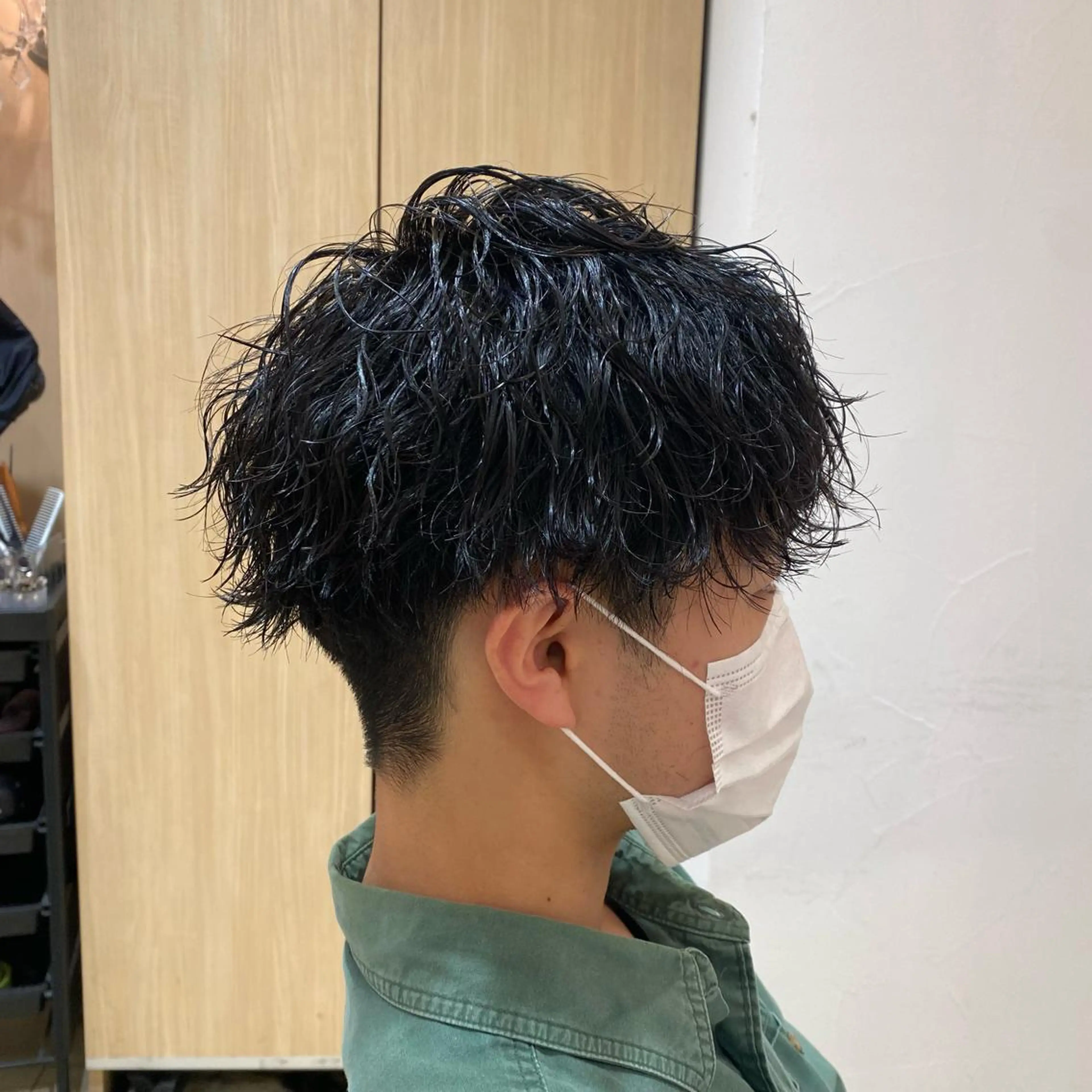 ショート パーマ メンズ カット パーマ メンズ特化型美容師 栗山勇人のヘアスタイル